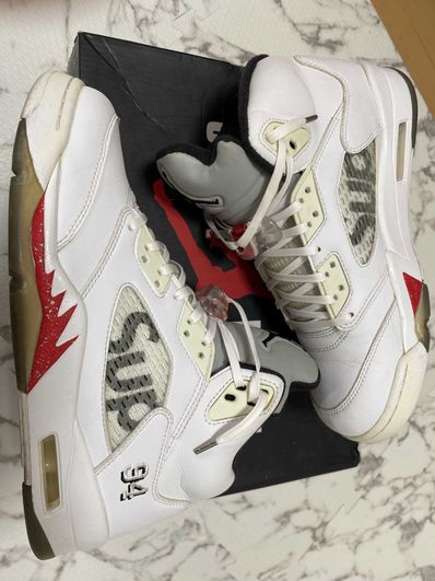 Supreme × Nike Air Jordan 5 Retro "White"