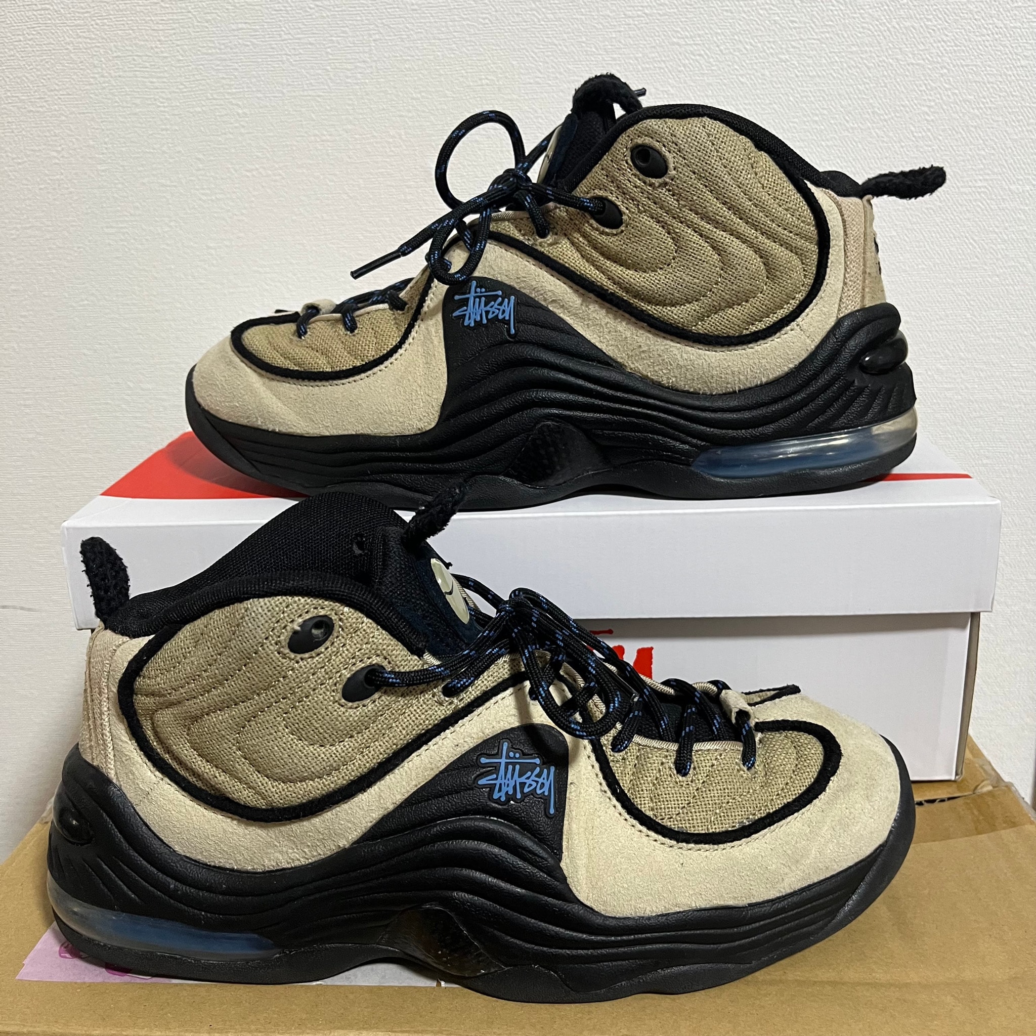 Stussy × Nike Air Penny 2 "Rattan and Limestone"