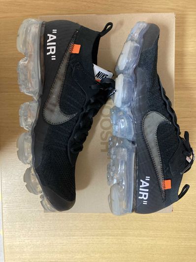 Off-White × Nike Air Vapormax "Black/Total Orange/Clear"