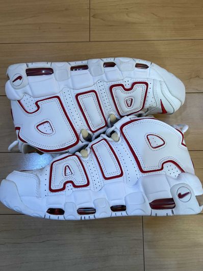 NIKE AIR MORE UPTEMPO "WHITE/VARSITY RED" (2021)