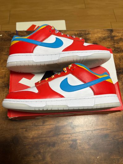 FRUiTY PEBBLESTM × Nike Dunk Low QS "Habanero Red/Dark Sulfur/Laser Blue"