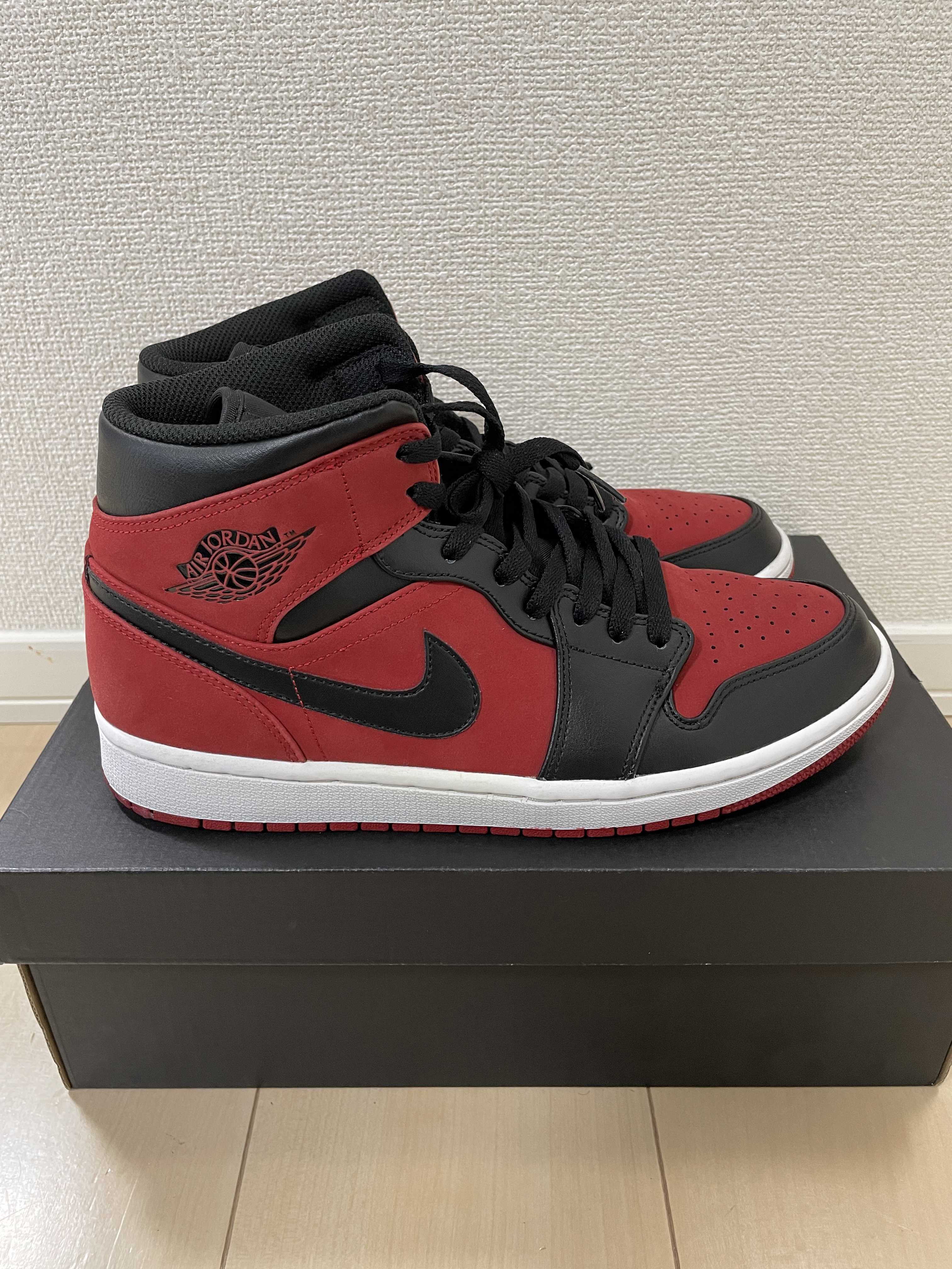 NIKE AIR JORDAN 1 MID "GYM RED BLACK"