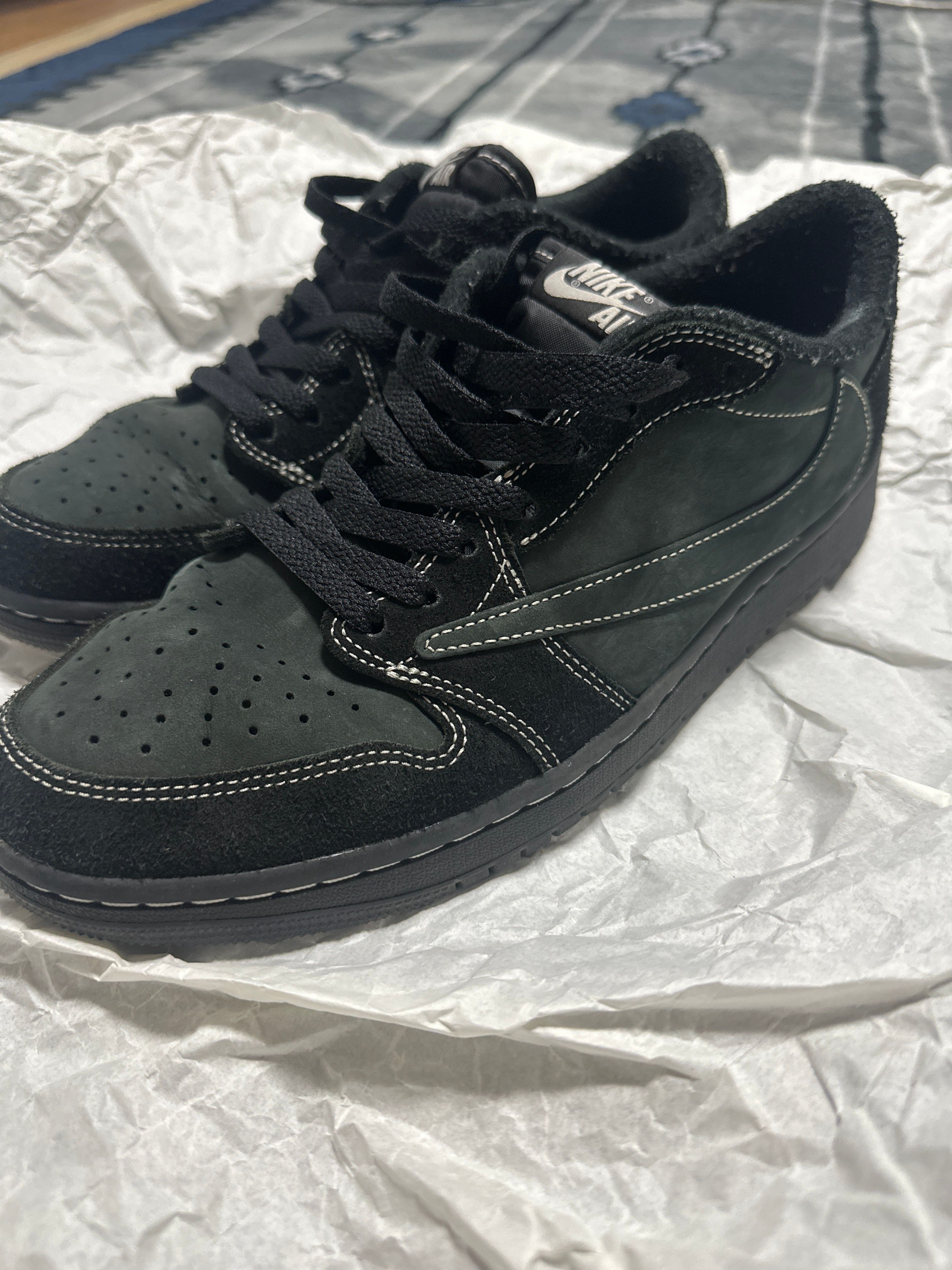 Travis Scott × Nike Air Jordan 1 Low OG SP "Black Phantom"