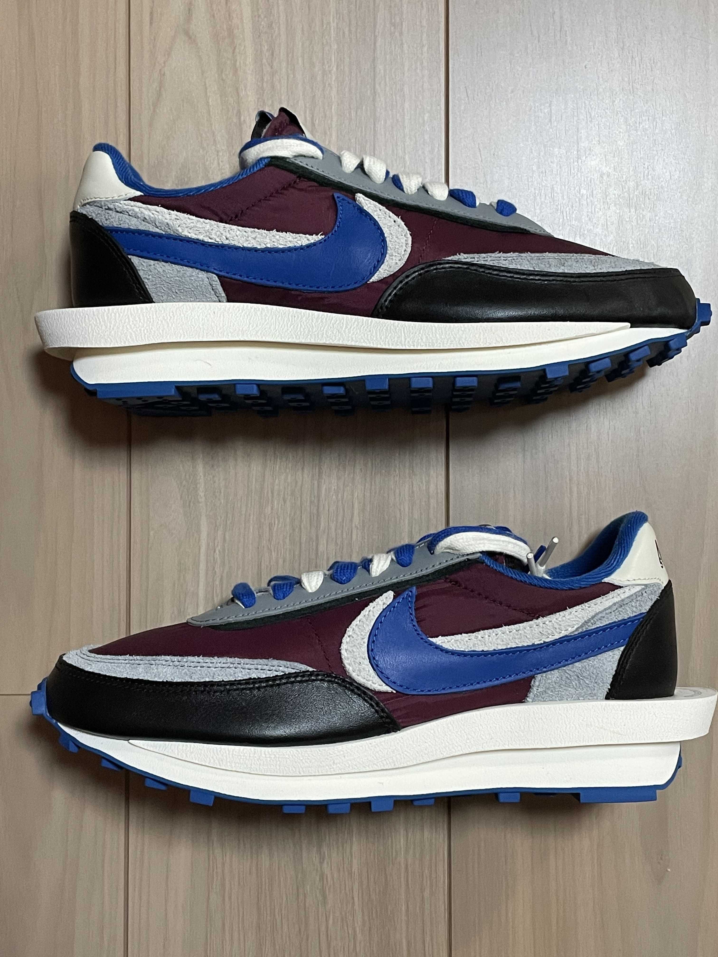 UNDERCOVER × sacai × Nike LD Waffle "Night Maroon/Pale Ivory-Ground Grey-Team Royal"