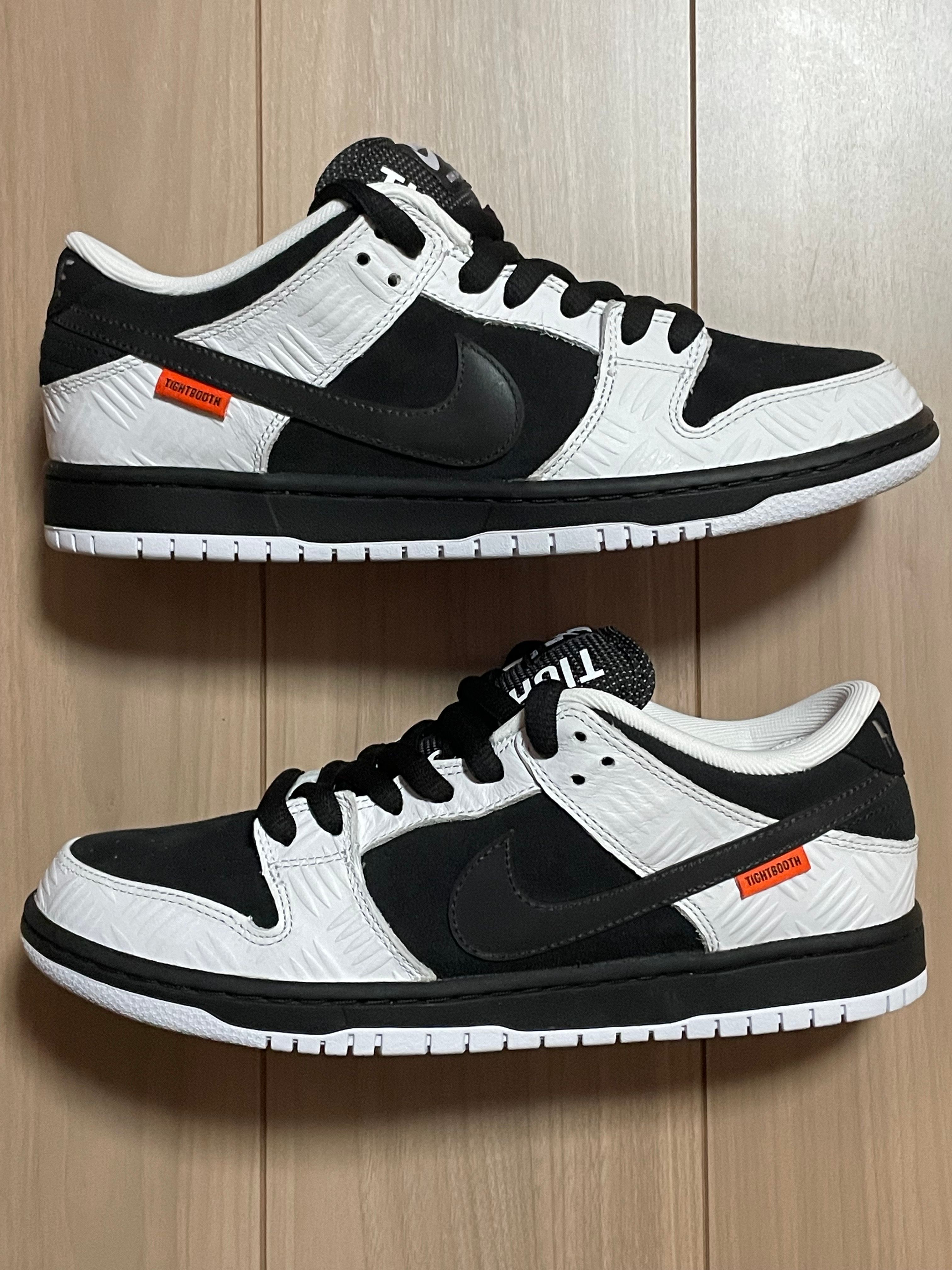 TIGHTBOOTH × Nike SB Dunk Low Pro QS "Black and White"