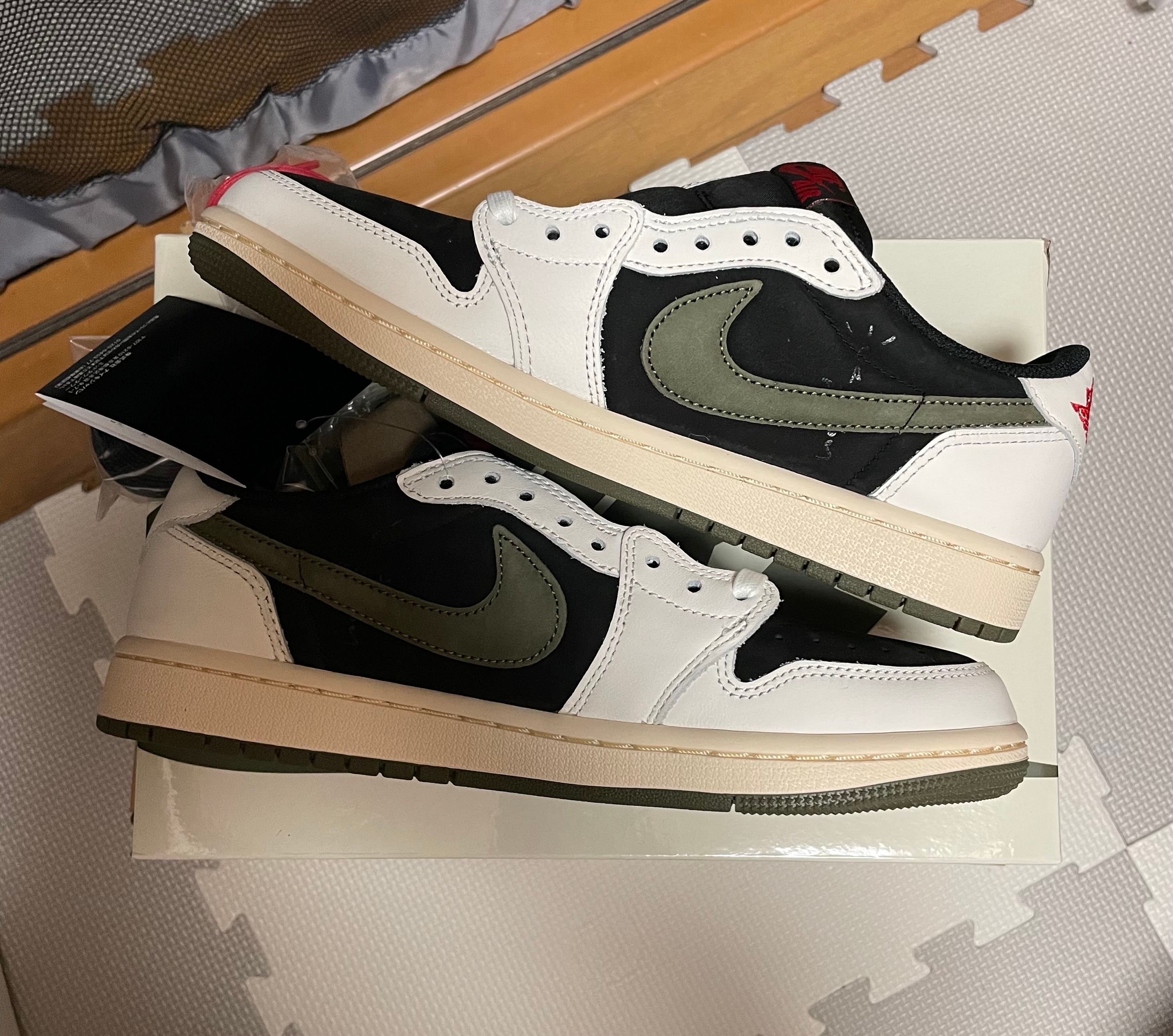Travis Scott × Nike Women's Air Jordan 1 Low OG "Medium Olive"