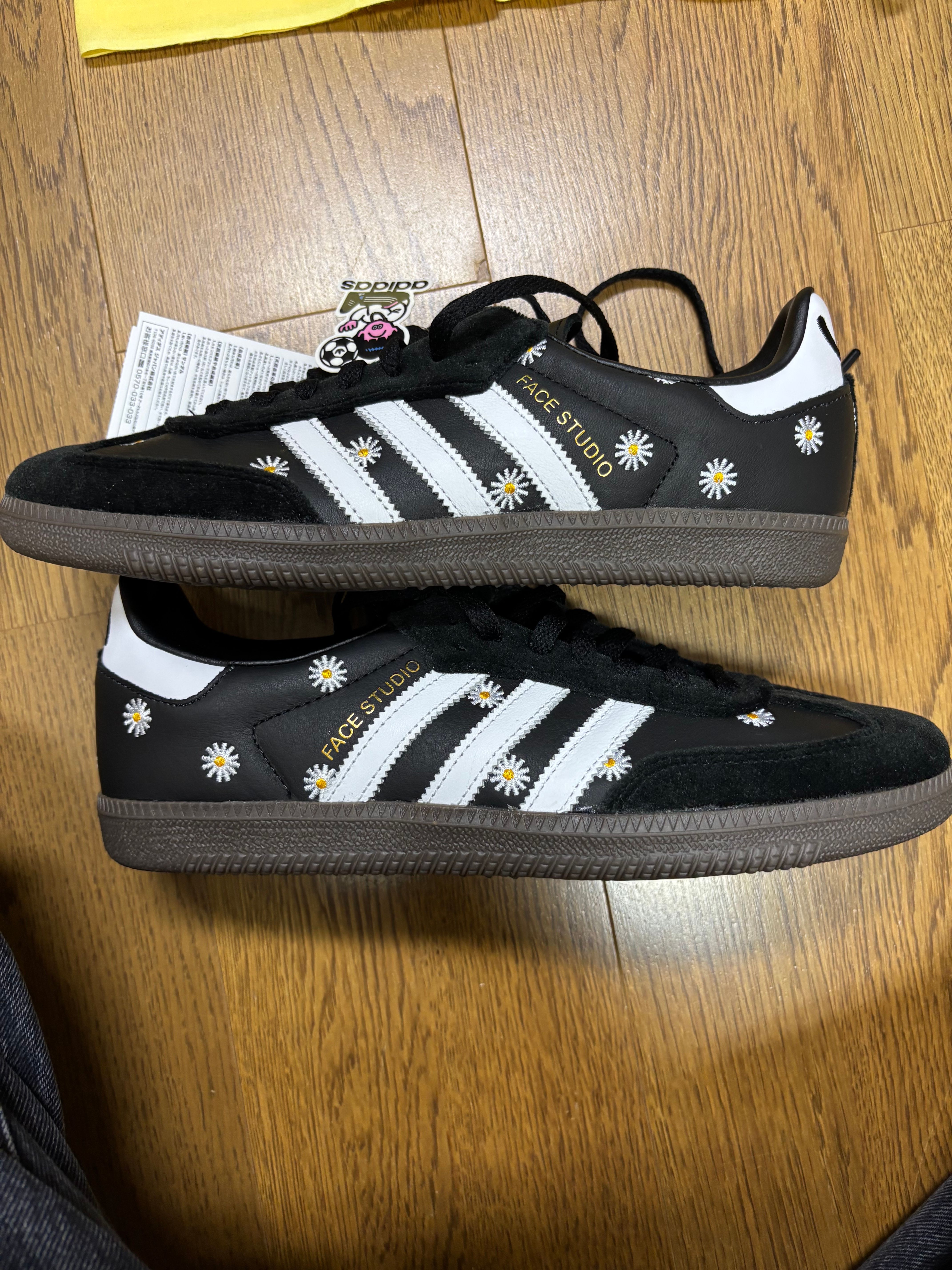 atmos × FACE × adidas Samba "Core Black/Footwear White"