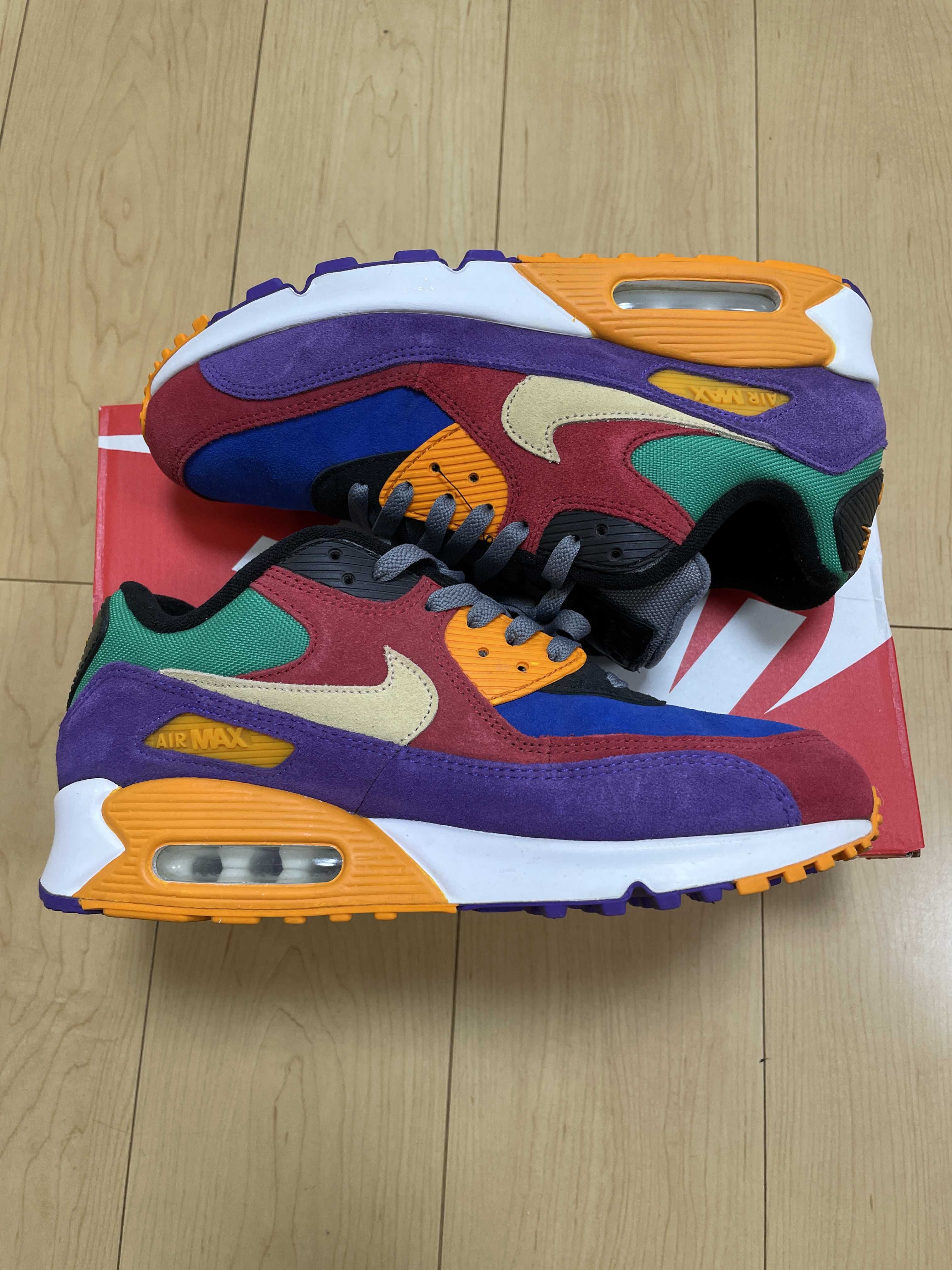 NIKE AIR MAX 90 "VIOTECH UNIVERSITYRED/PALE VANILLA/HYPER GRAPE"
