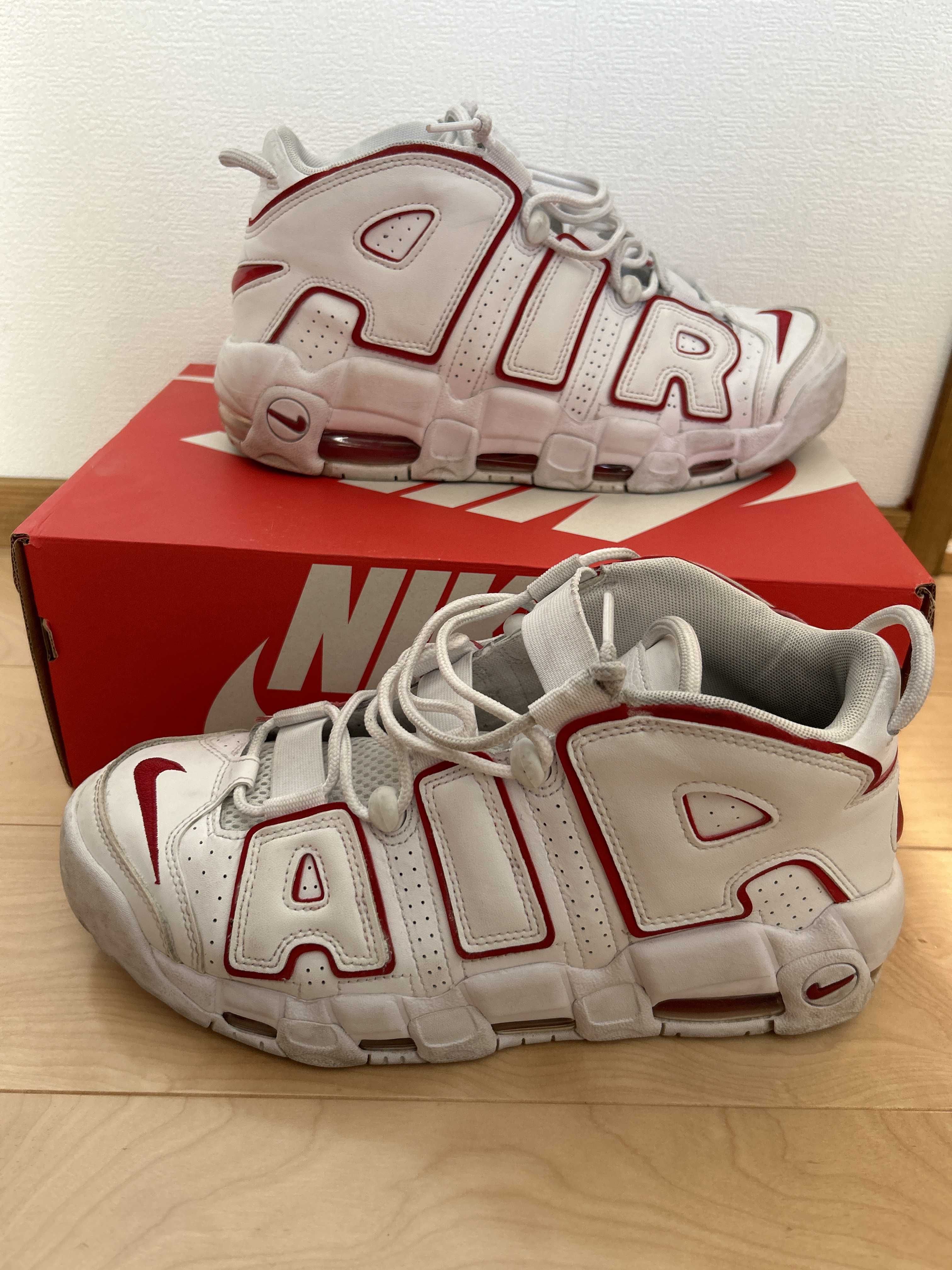 NIKE AIR MORE UPTEMPO "WHITE/VARSITY RED" (2021)