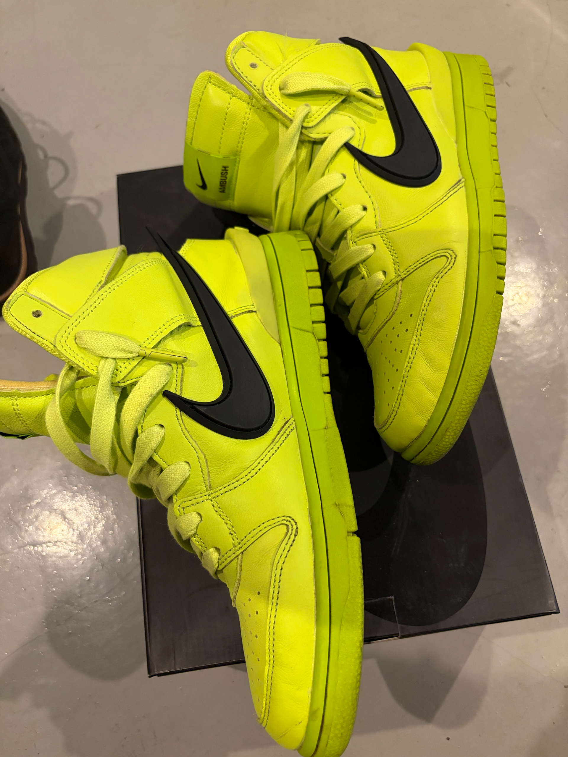 Ambush × Nike Dunk High "Flash Lime"