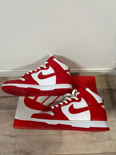 Nike Dunk High "Championship White and Red"