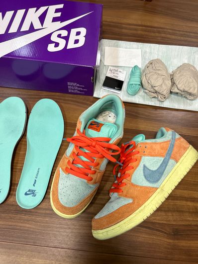 Nike SB Dunk Low Pro PRM "Orange and Emerald Rise"