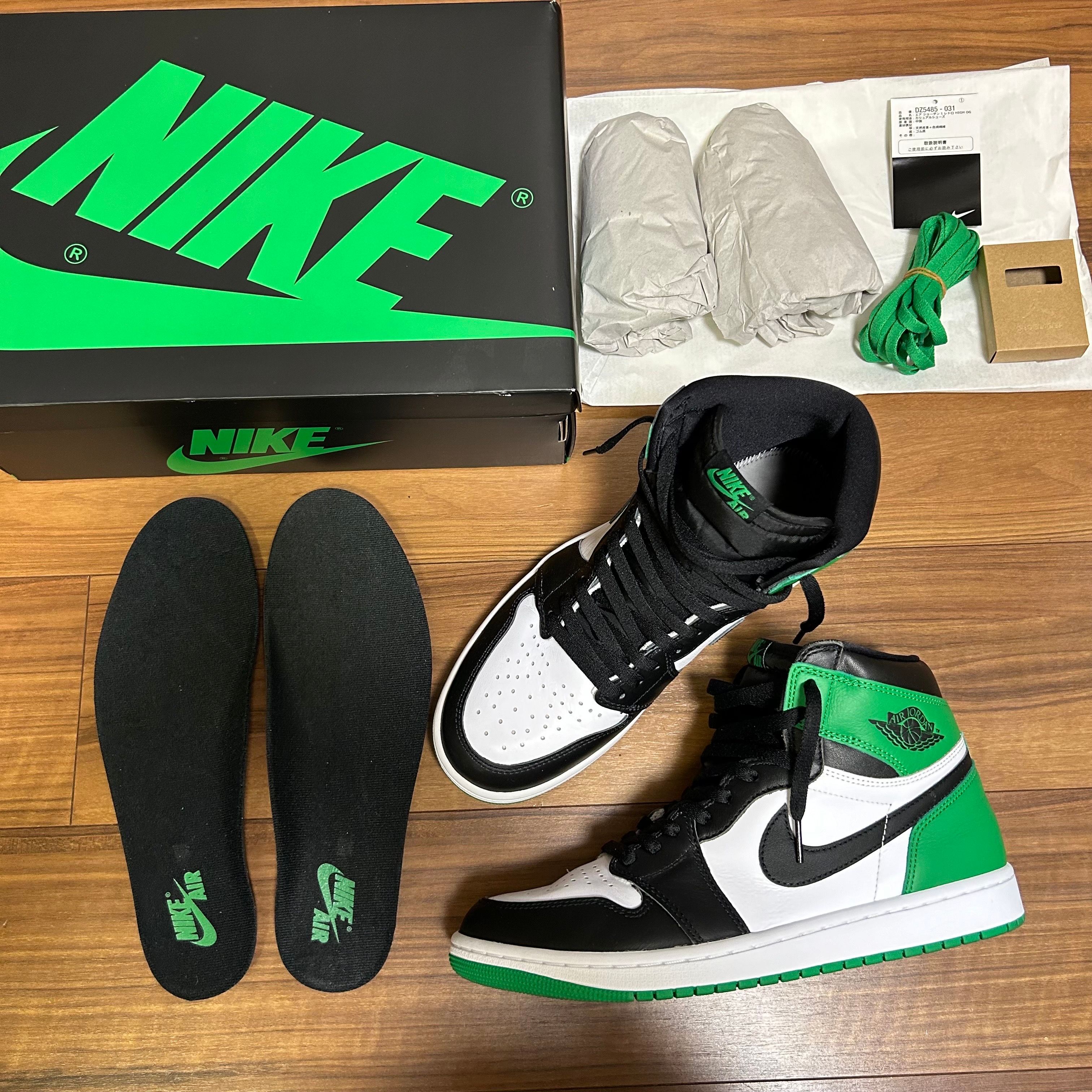 Nike Air Jordan 1 Retro High OG "Celtics/Black and Lucky Green" (2023)