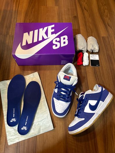 Nike SB Dunk Low "Los Angeles Dodgers/Deep Royal Blue"