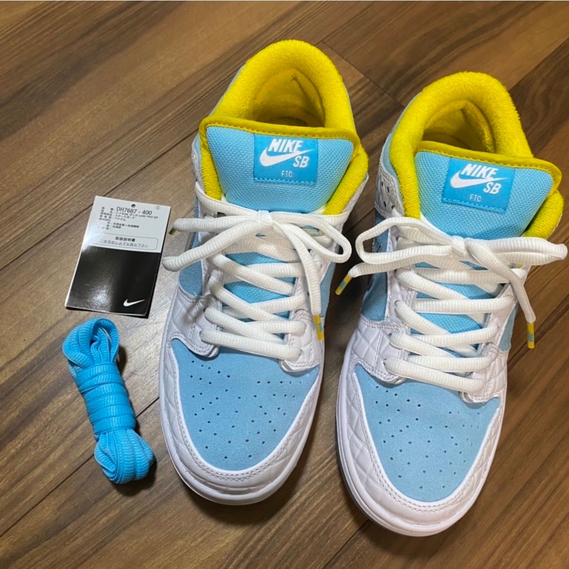 FTC × Nike SB Dunk Low "White/Blue"