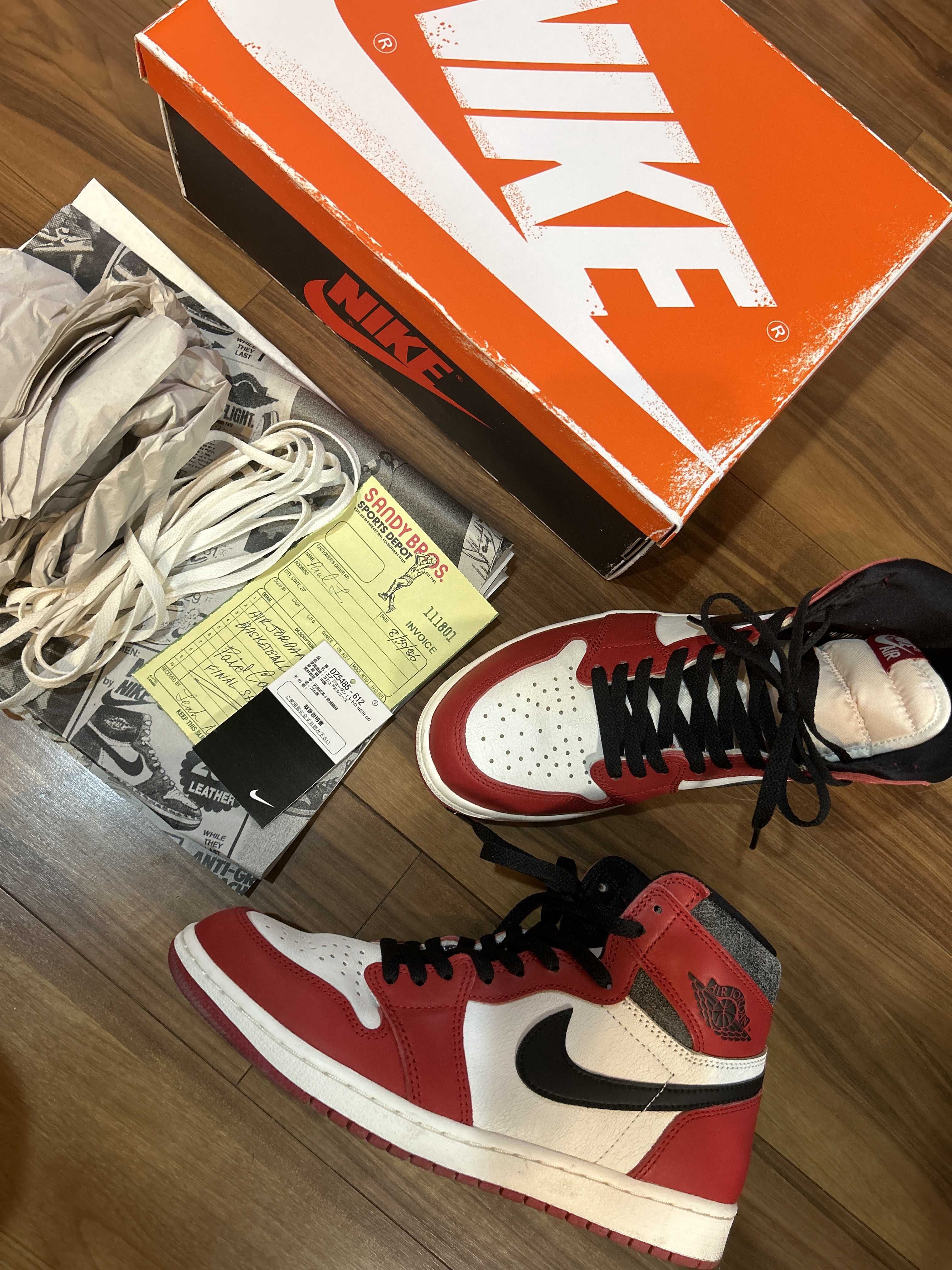 Nike Air Jordan 1 High OG "Lost & Found/Chicago"