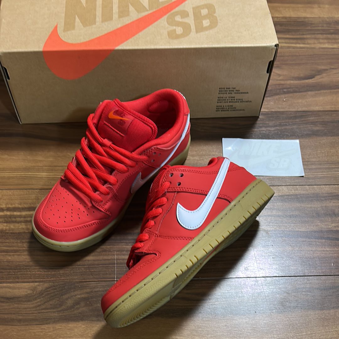 Nike SB Dunk Low Pro ISO Orange Label "University Red Gum"