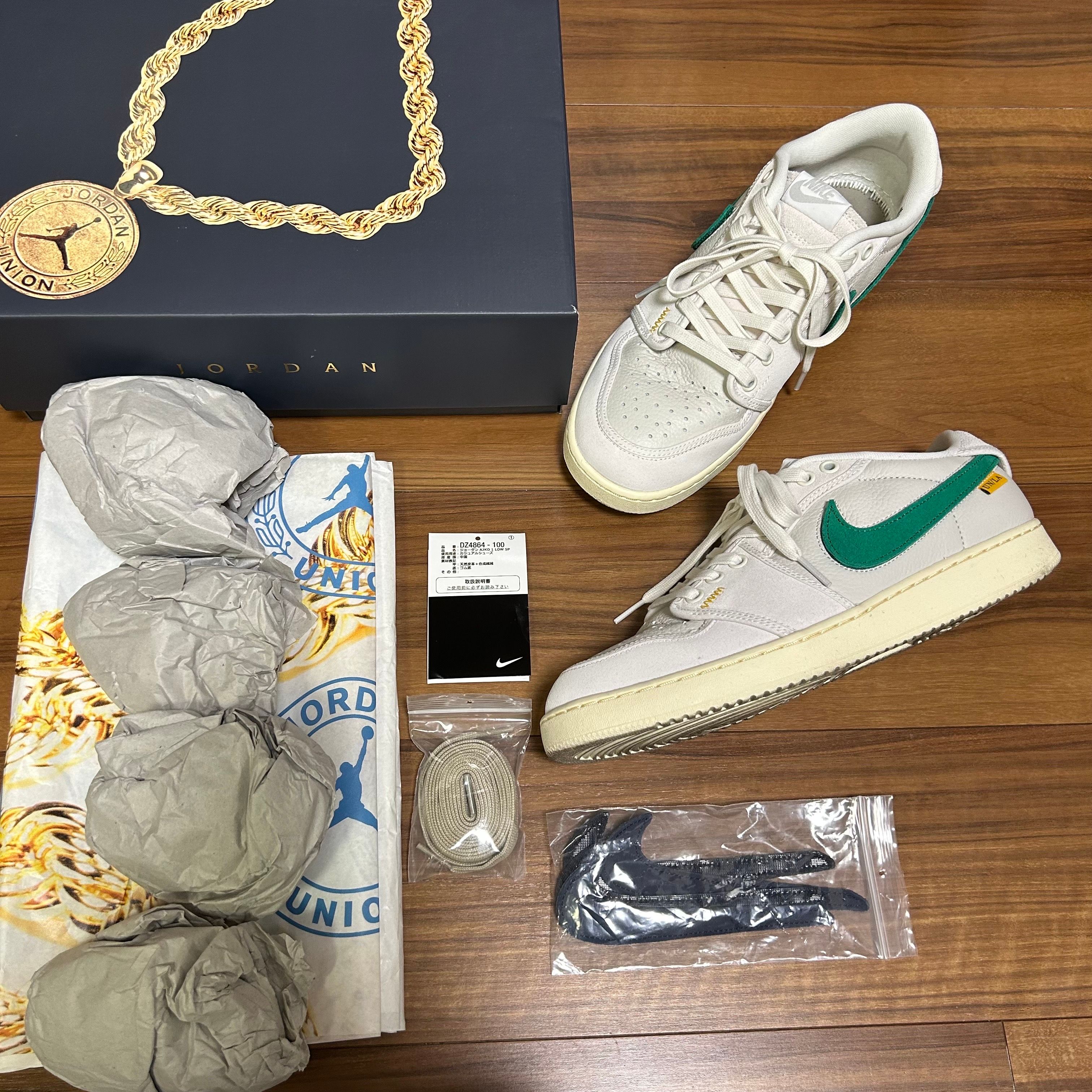 UNION × Nike Air Jordan 1 Low KO "Sail Leather"