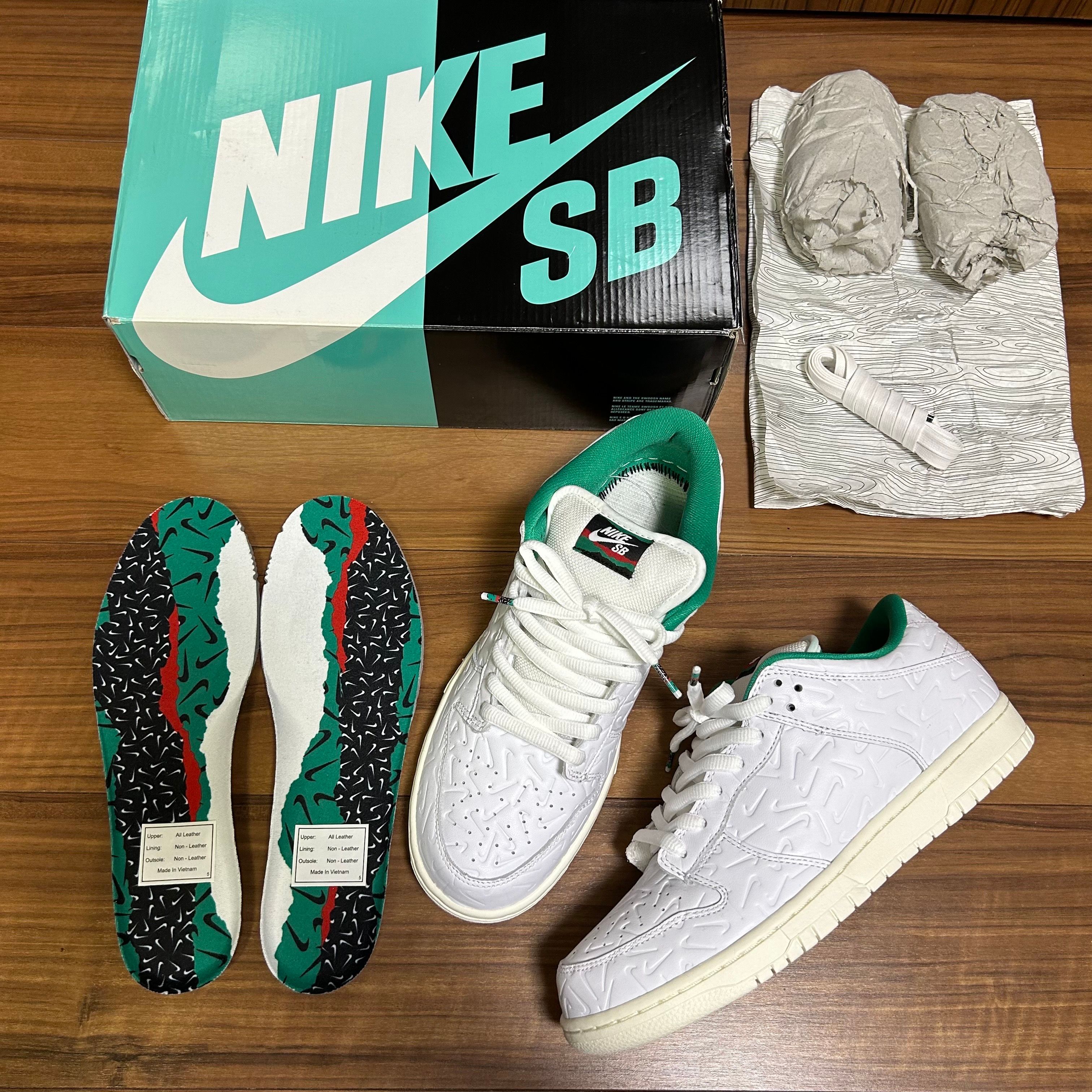 BEN-G × Nike SB Dunk Low "White/Green"