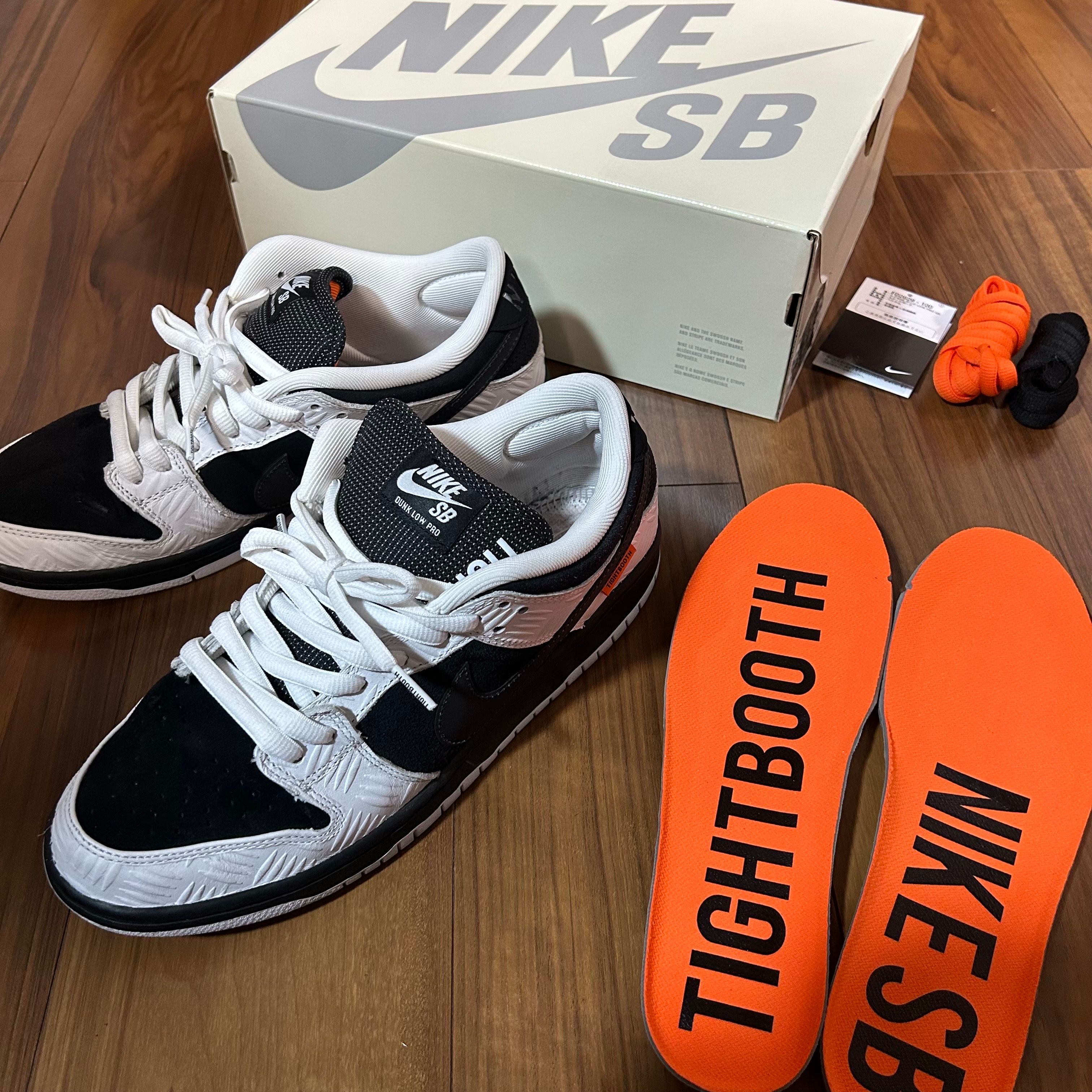TIGHTBOOTH × Nike SB Dunk Low Pro QS "Black and White"
