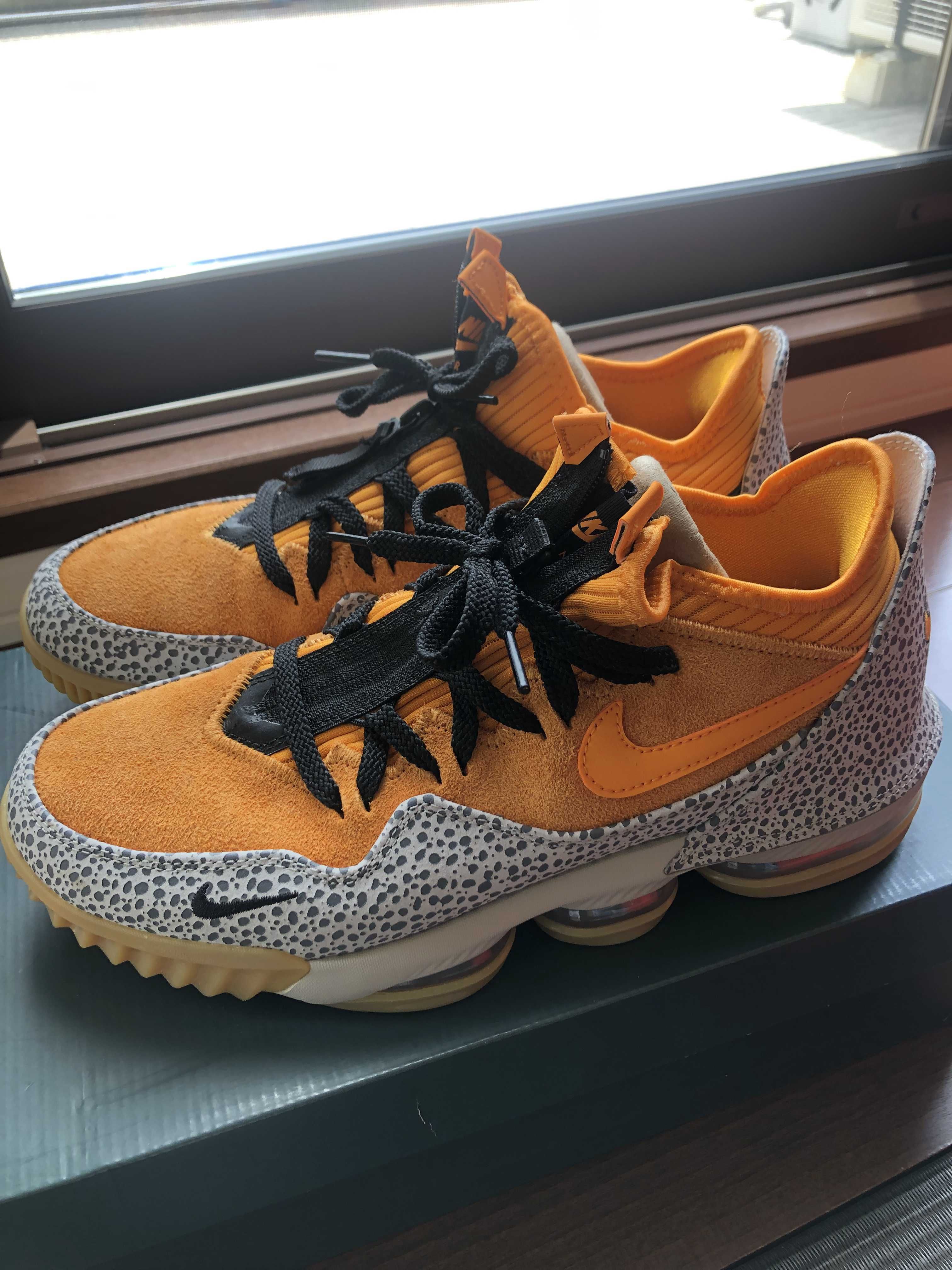atmos × Nike LeBron 16 Low "Safari" (CD9471-800/CI3358-800)