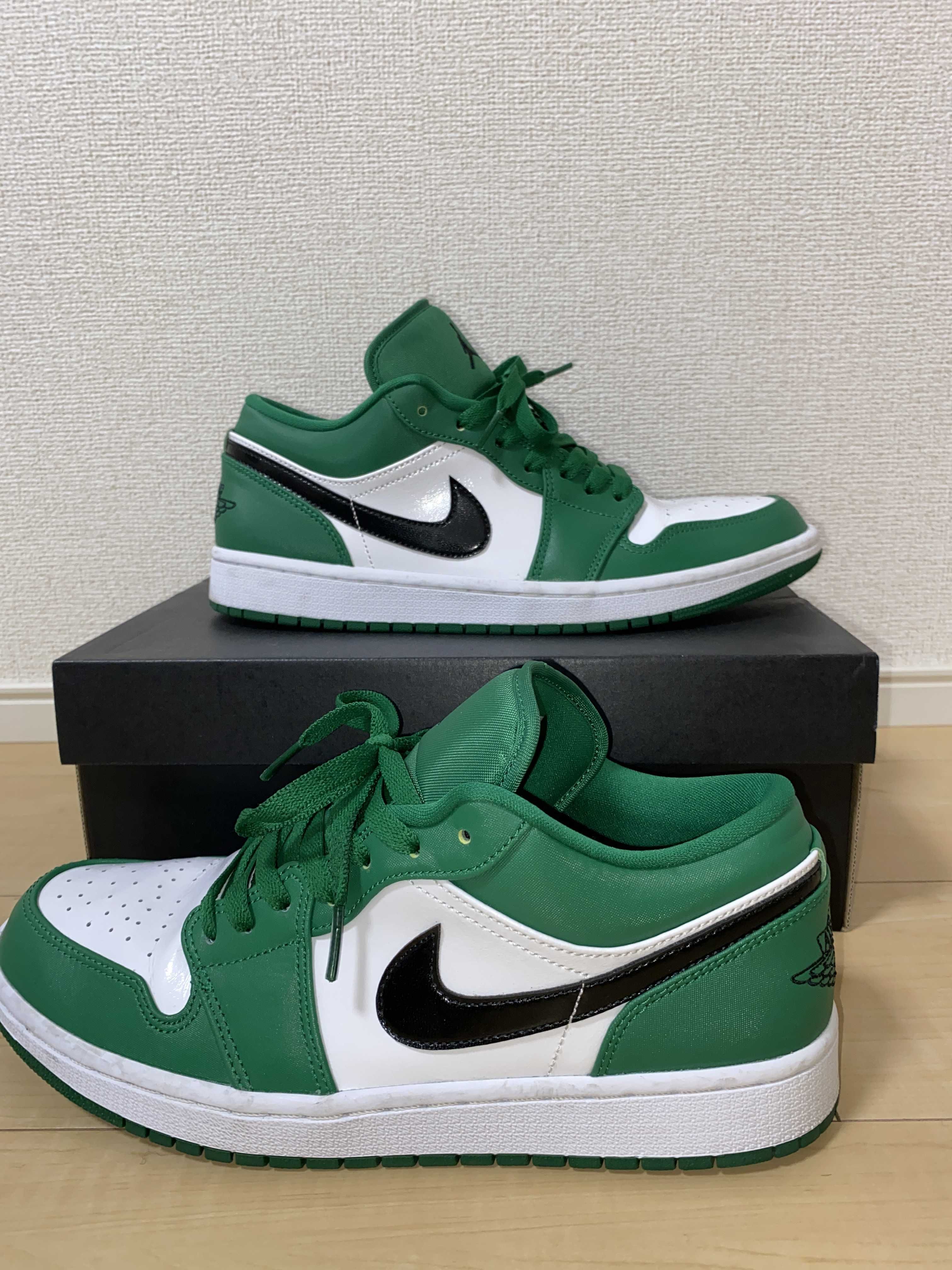 NIKE AIR JORDAN 1 LOW "PINE GREEN/WHITE"