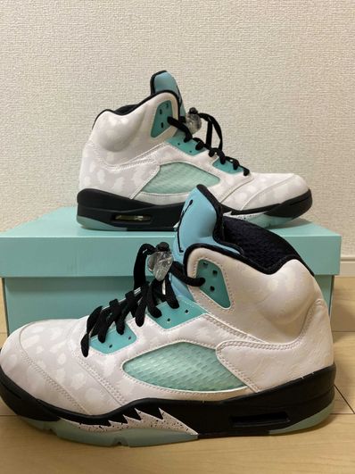 Nike Air Jordan 5 "White/Black/Island Green"