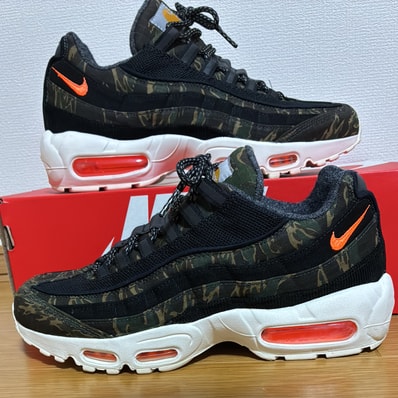 Carhartt WIP × Nike Air Max 95 "Black/Sail/Total Orange"