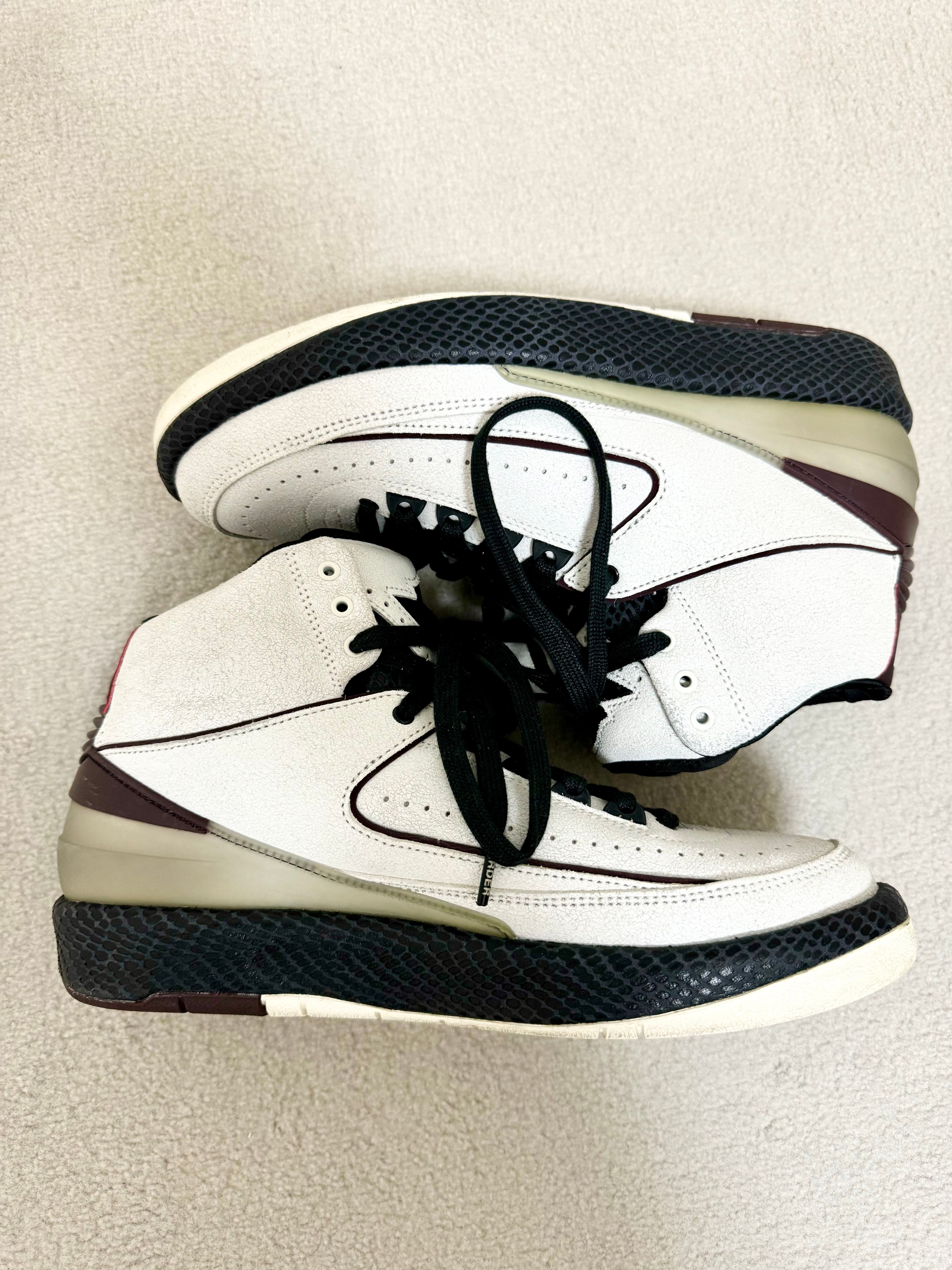 A Ma Maniere × Nike Air Jordan 2 "Airness/Sail and Burgundy"