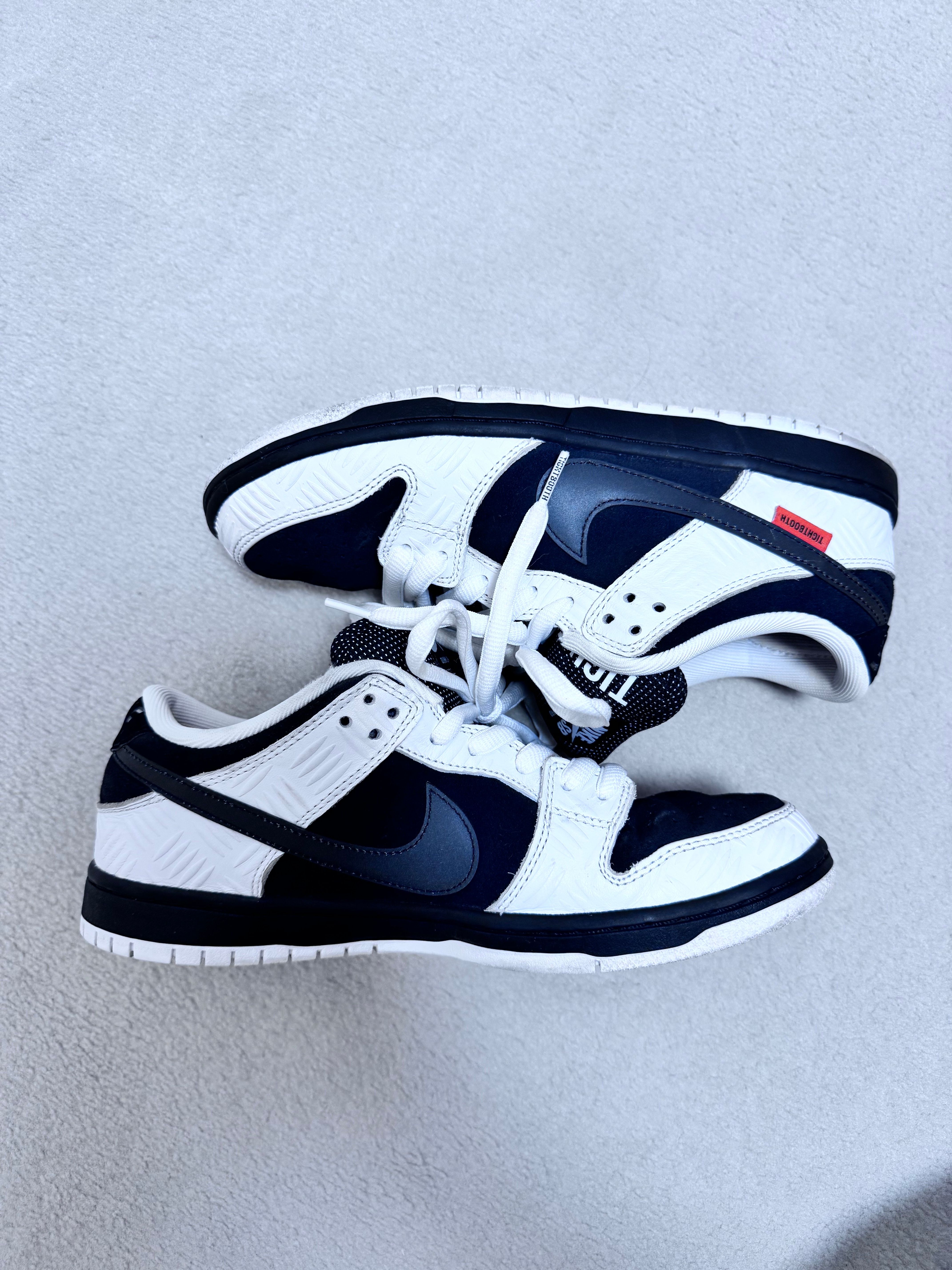 TIGHTBOOTH × Nike SB Dunk Low Pro QS "Black and White"