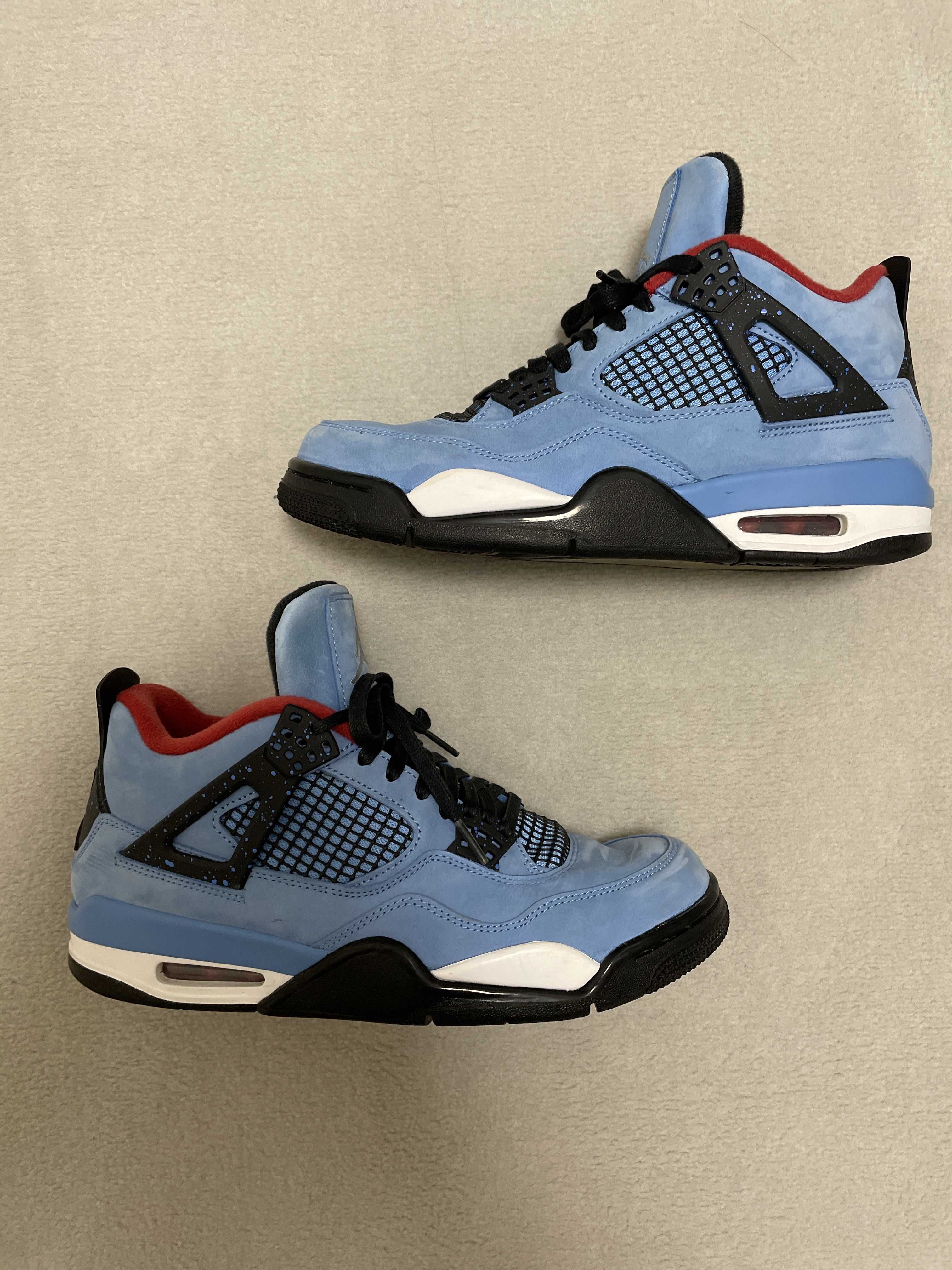 Travis Scott × Nike Air Jordan 4 Retro Cactus Jack "University Blue"