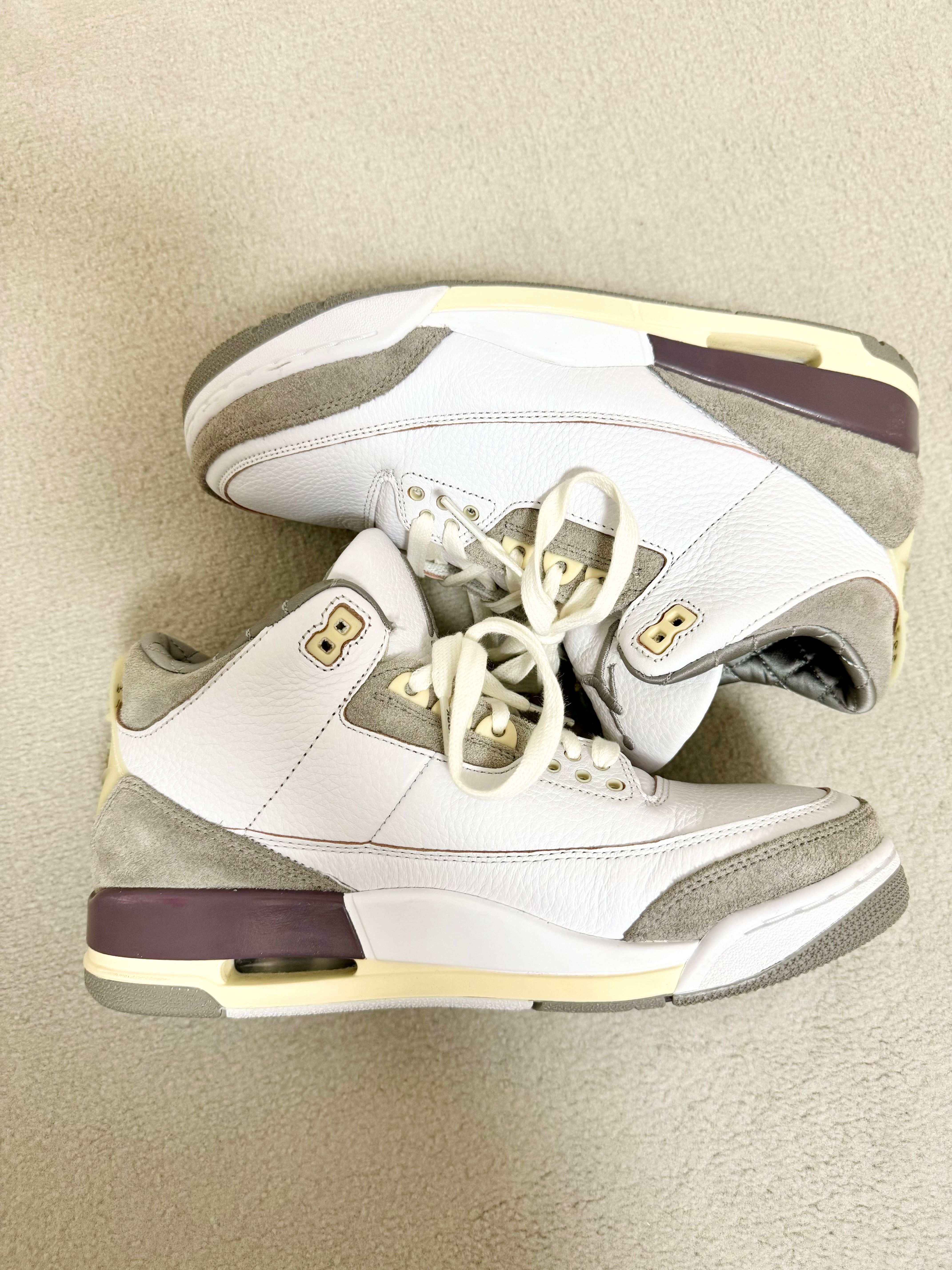A Ma Maniere × Nike Women's Air Jordan 3 Retro SP "White/Medium Grey Violet Ore"