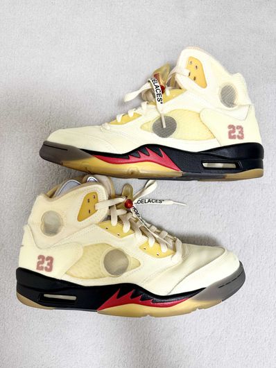 Off-White × Nike Air Jordan 5 "Sail"