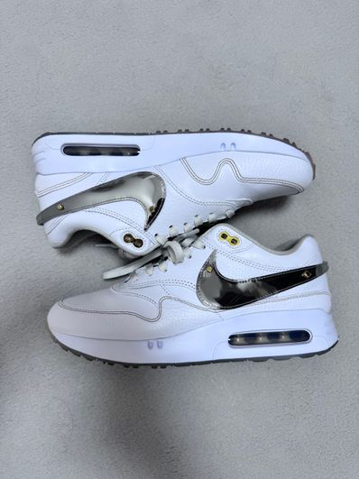 Eastside Golf × Nike Air Max 1 86 OG Golf "White/Metallic Gold/Pure Platinum/Cool Grey"