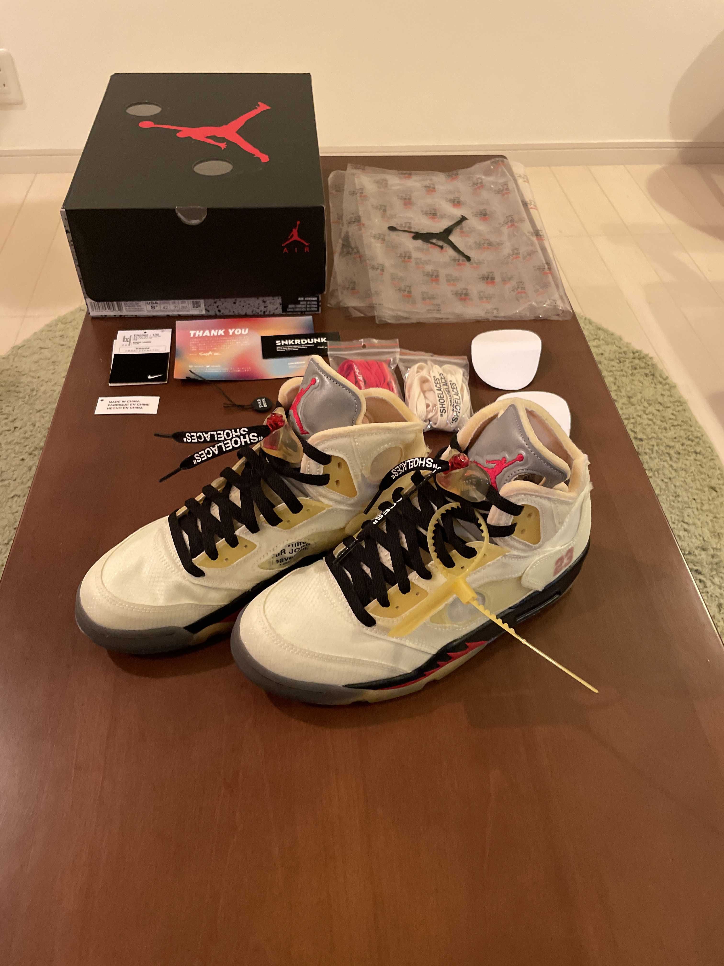 Off-White × Nike Air Jordan 5 "Sail"