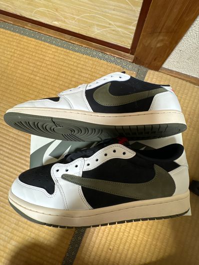 Travis Scott × Nike Women's Air Jordan 1 Low OG "Medium Olive"