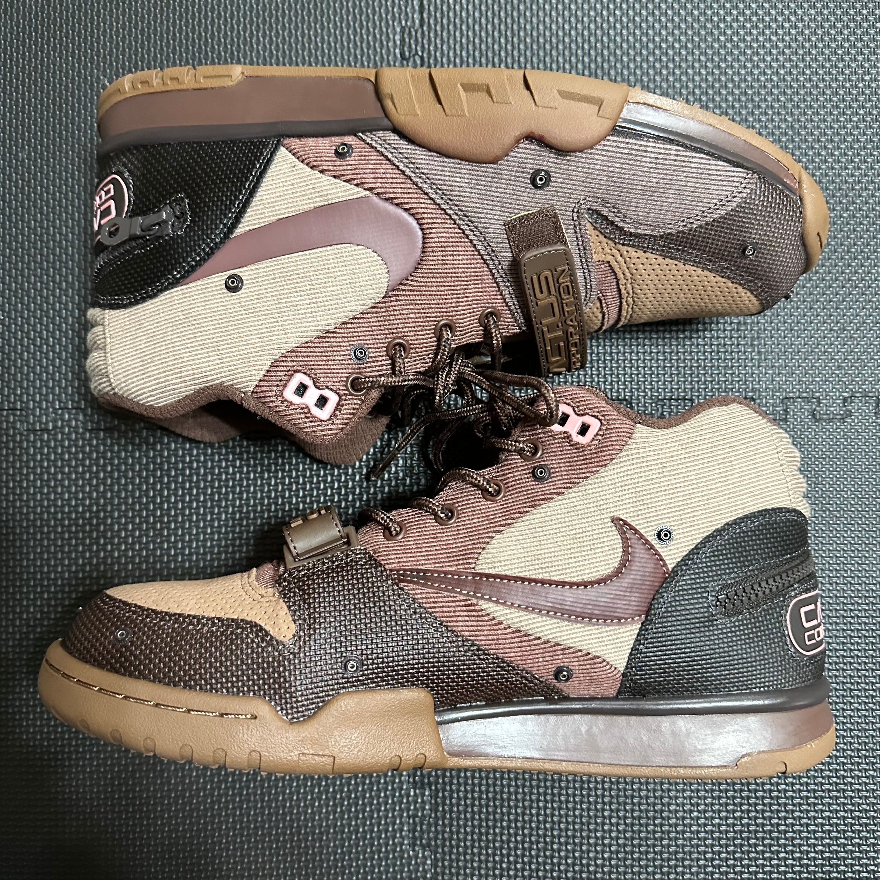 Travis Scott x Nike Air Trainer 1 SP "Archaeo Brown and Rust Pink"