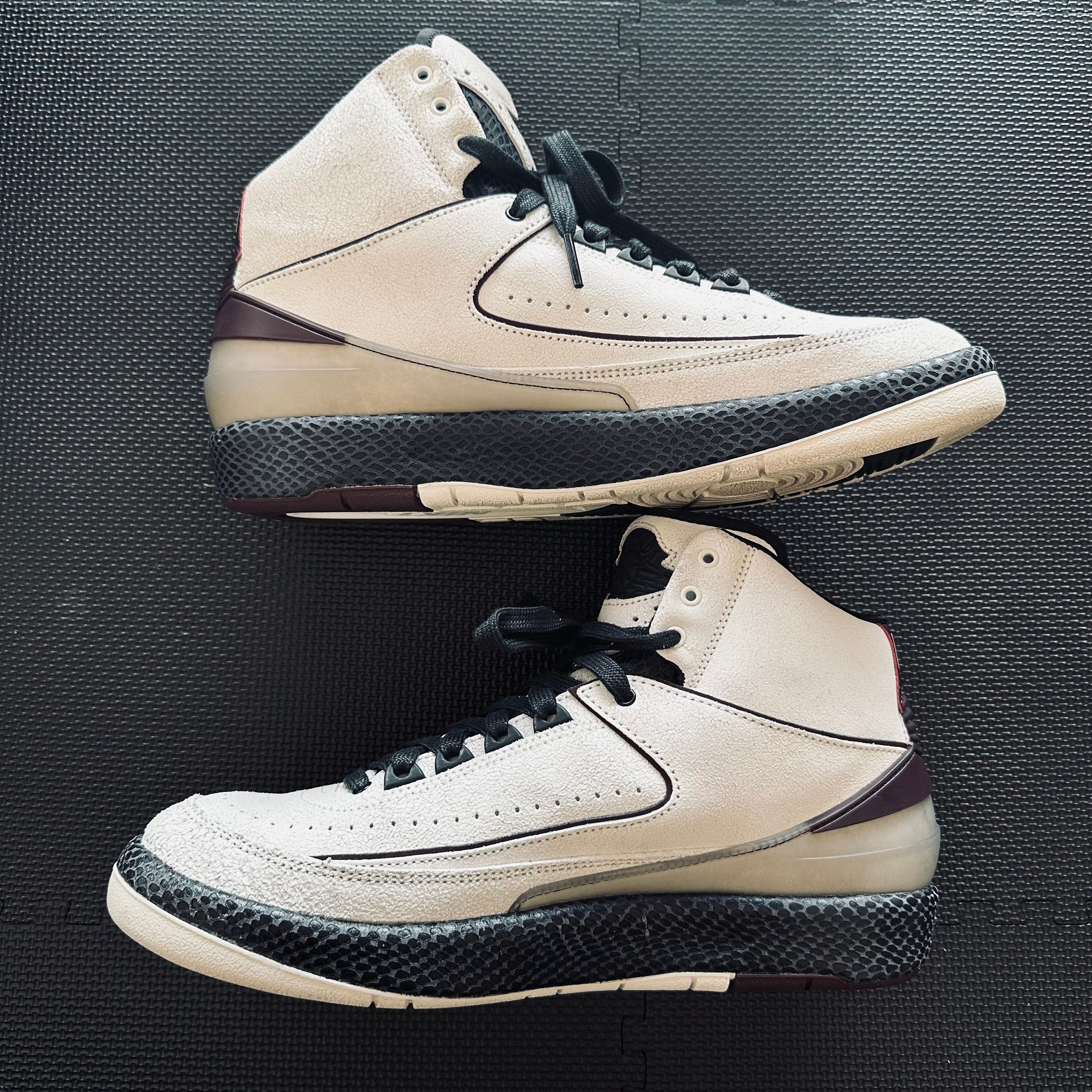 A Ma Maniere × Nike Air Jordan 2 "Airness/Sail and Burgundy"