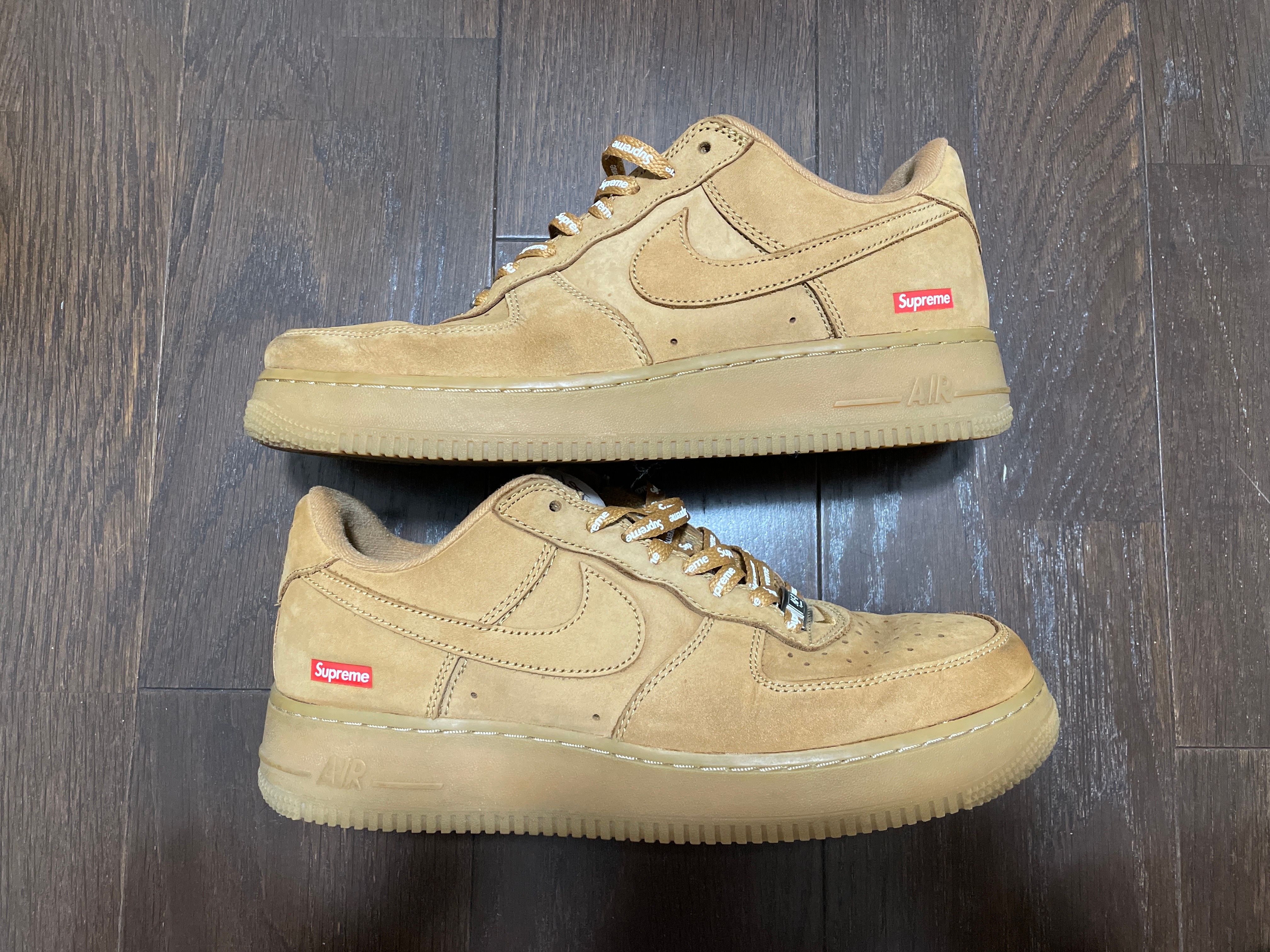 Supreme × Nike Air Force 1 Low "Flax/Wheat"