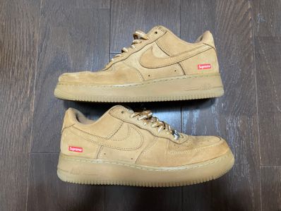 Supreme × Nike Air Force 1 Low "Flax/Wheat"