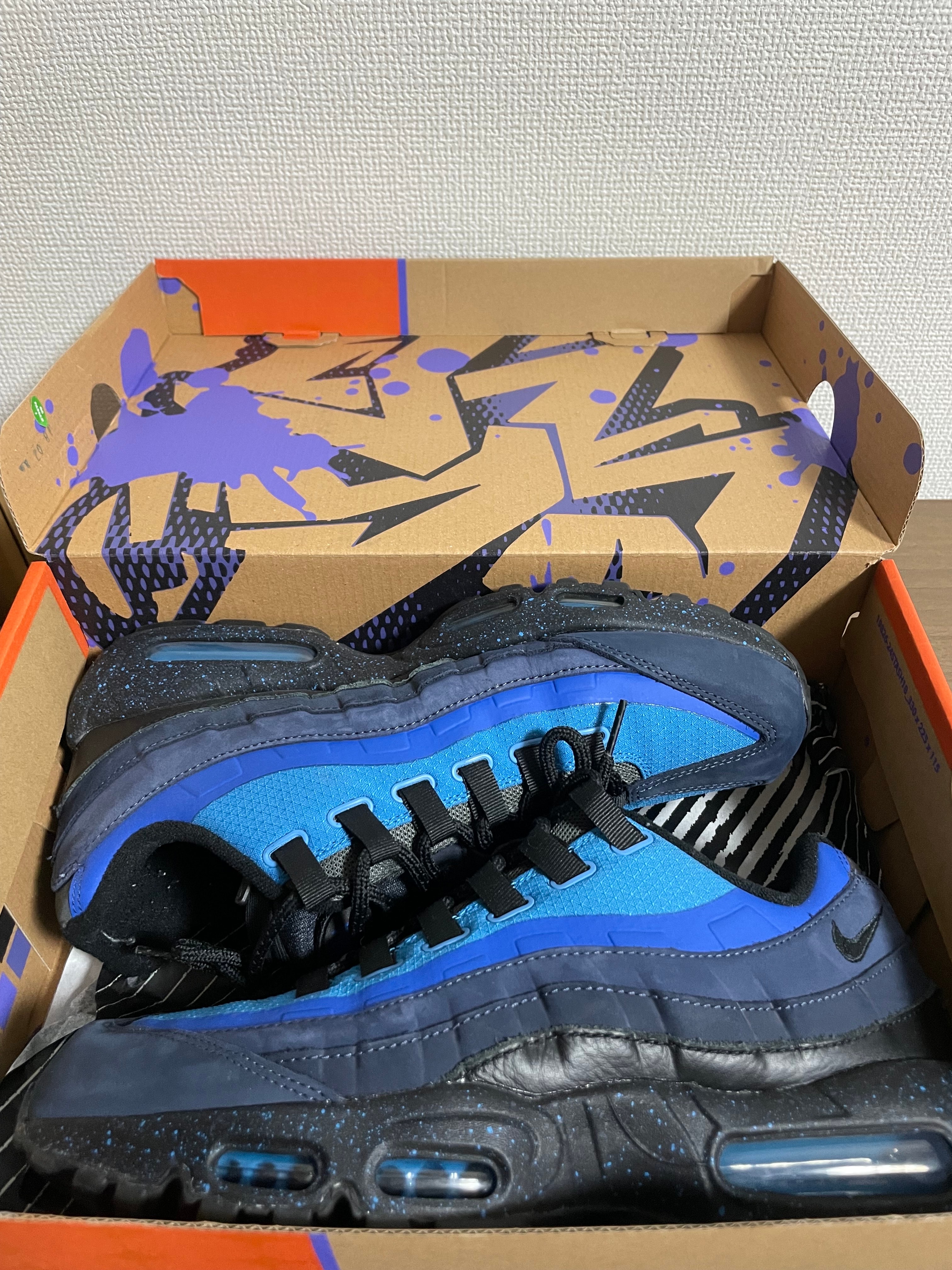 Stash × Nike Air Max 95 "Black and Harbor Blue" (2024)