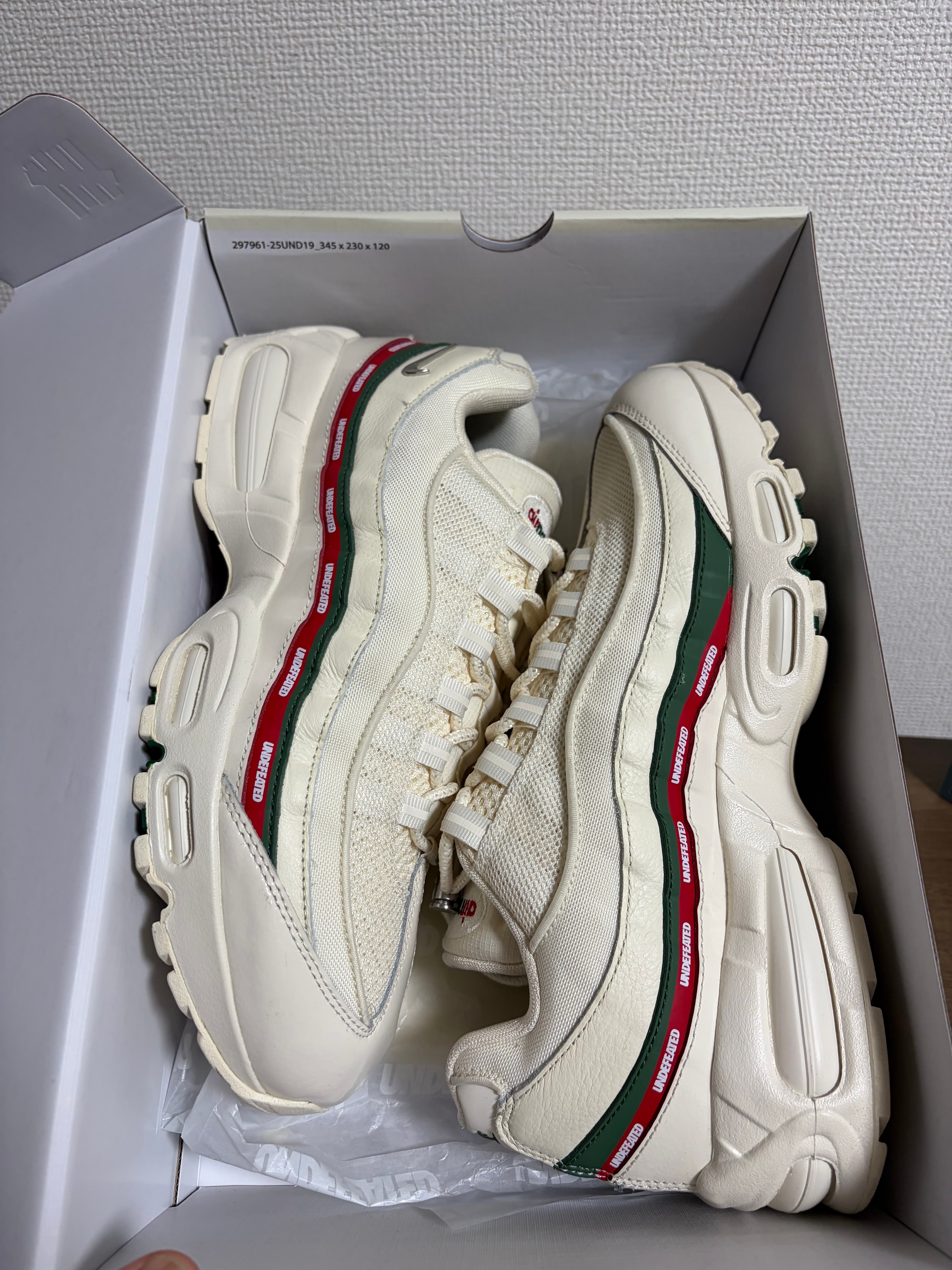 UNDEFEATED × Nike Air Max 95 SP "Sail"