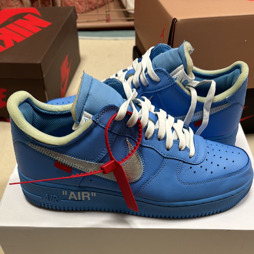 Off-White × Nike Air Force 1 Low "MCA University Blue"