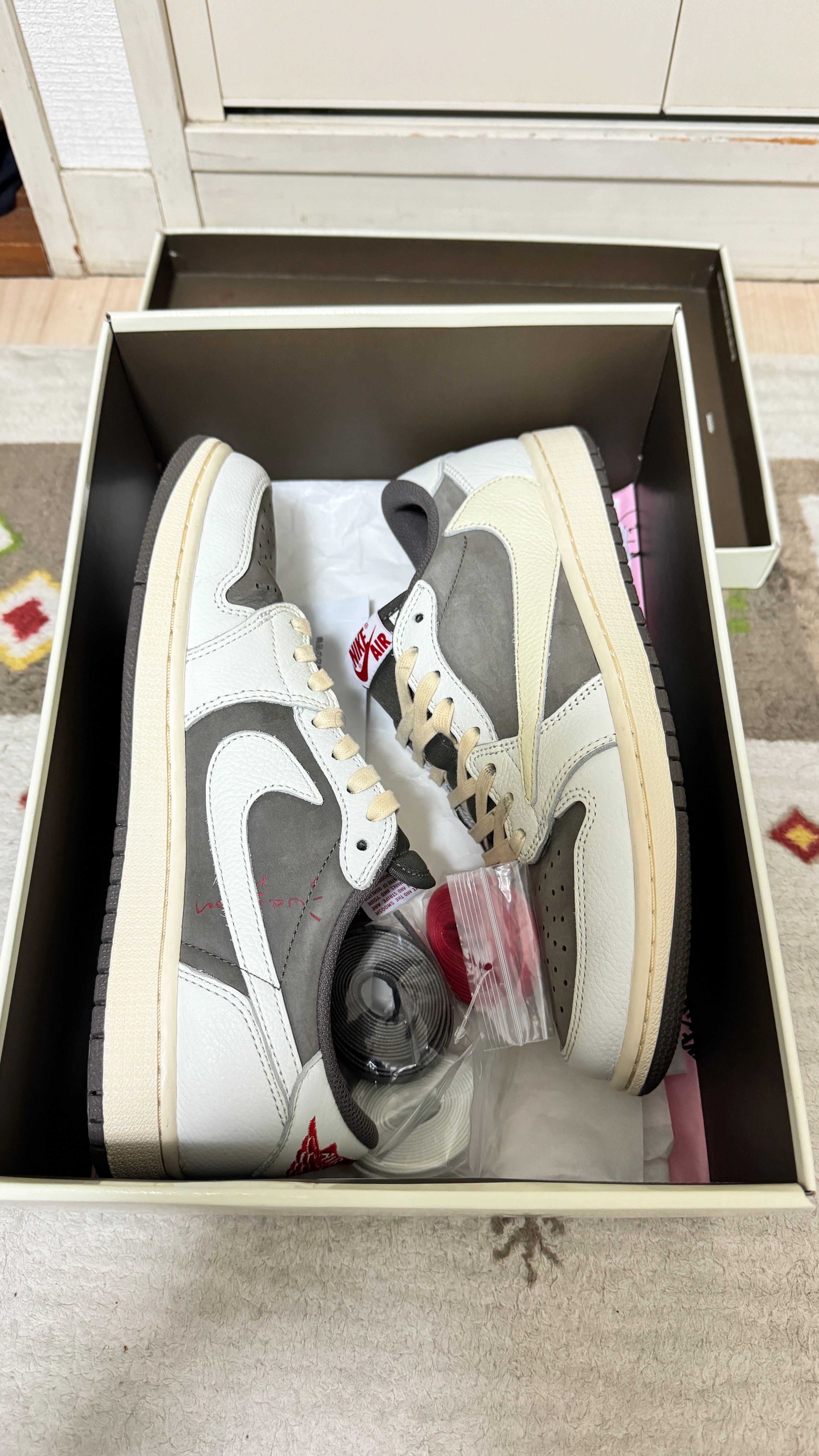 Travis Scott × Nike Air Jordan 1 Low OG SP "Reverse Mocha/Sail and Ridgerock"
