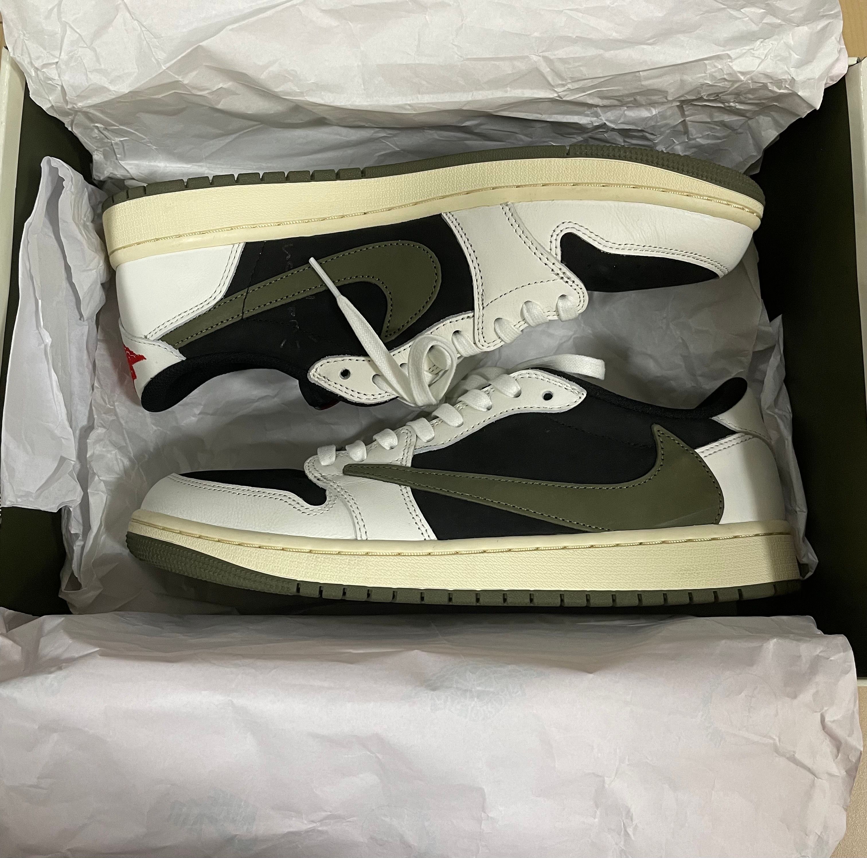 Travis Scott × Nike Women's Air Jordan 1 Low OG "Medium Olive"