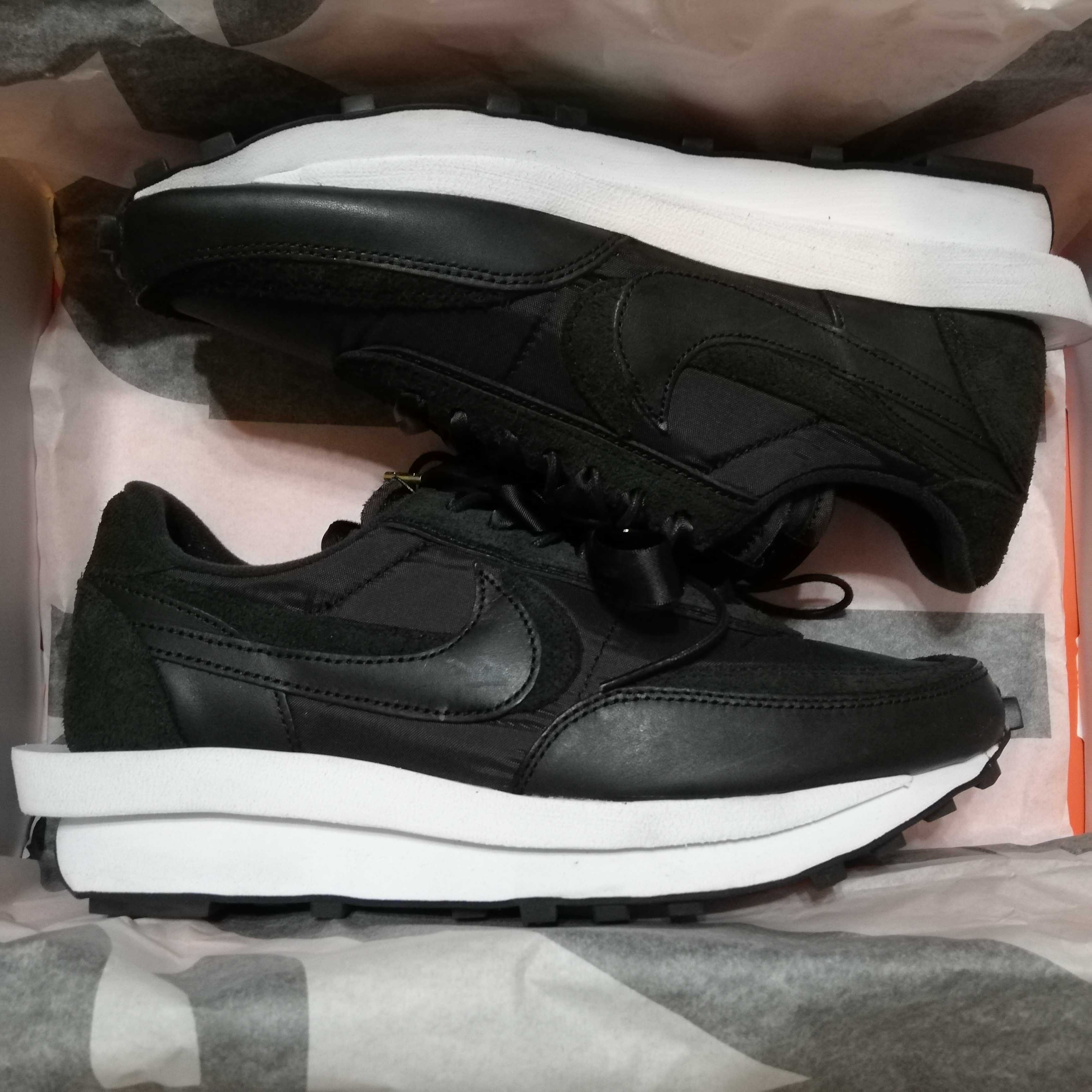 sacai × Nike LDV Waffle "Triple Black"