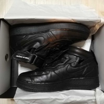 COMME des GARCONS × NIKE AIR FORCE 1 MID "BLACK"