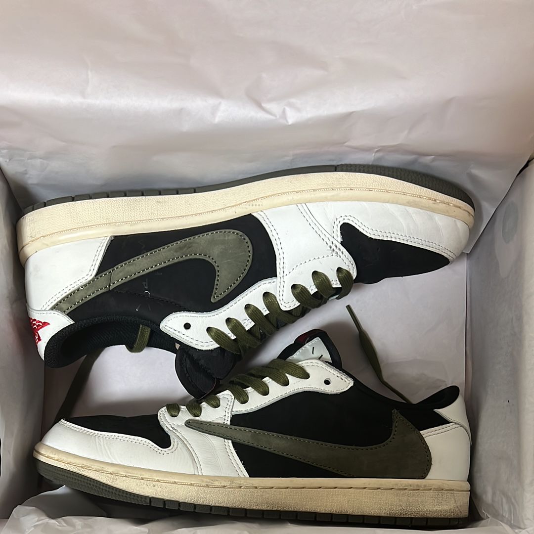 Travis Scott × Nike Women's Air Jordan 1 Low OG "Medium Olive"