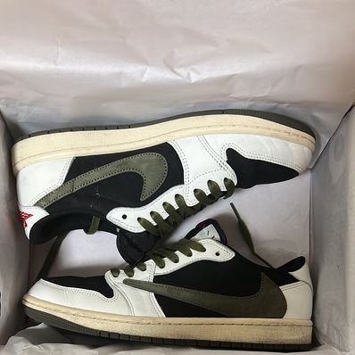 Travis Scott × Nike Women's Air Jordan 1 Low OG "Medium Olive"