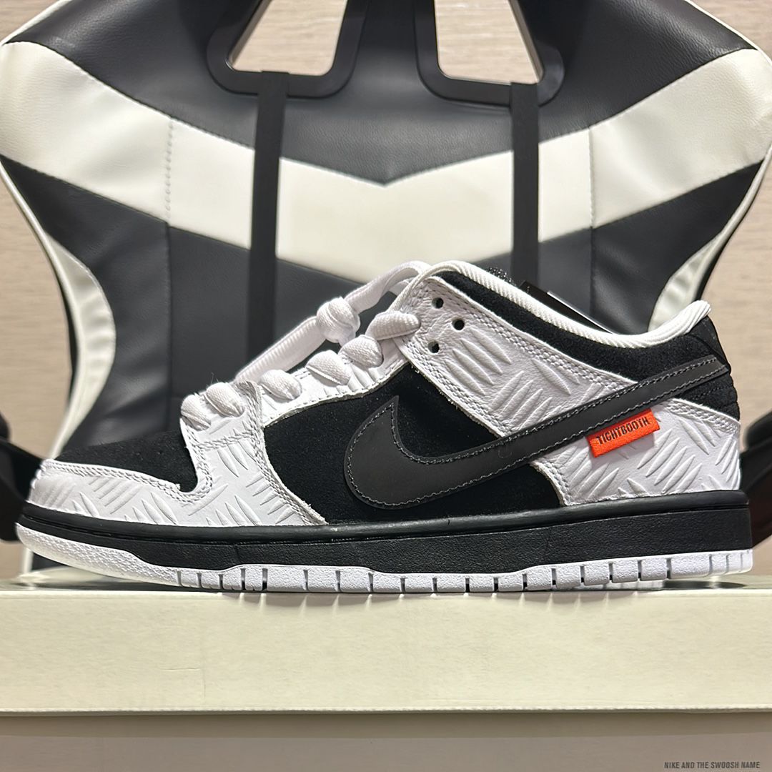 TIGHTBOOTH × Nike SB Dunk Low Pro QS "Black and White"